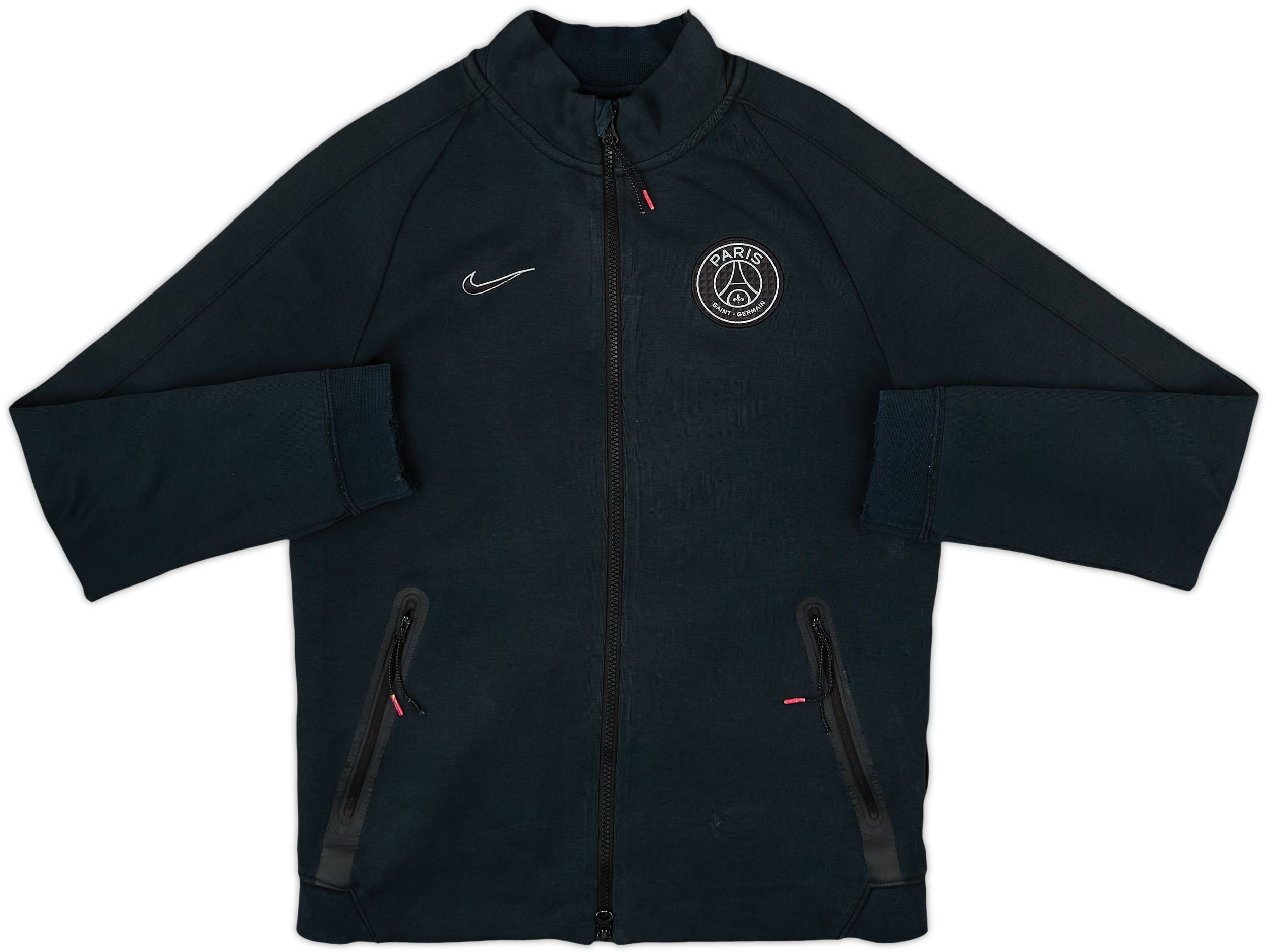 2015-16 Paris Saint-Germain Nike Tech Fleece Track Jacket - 6/10 - (S)