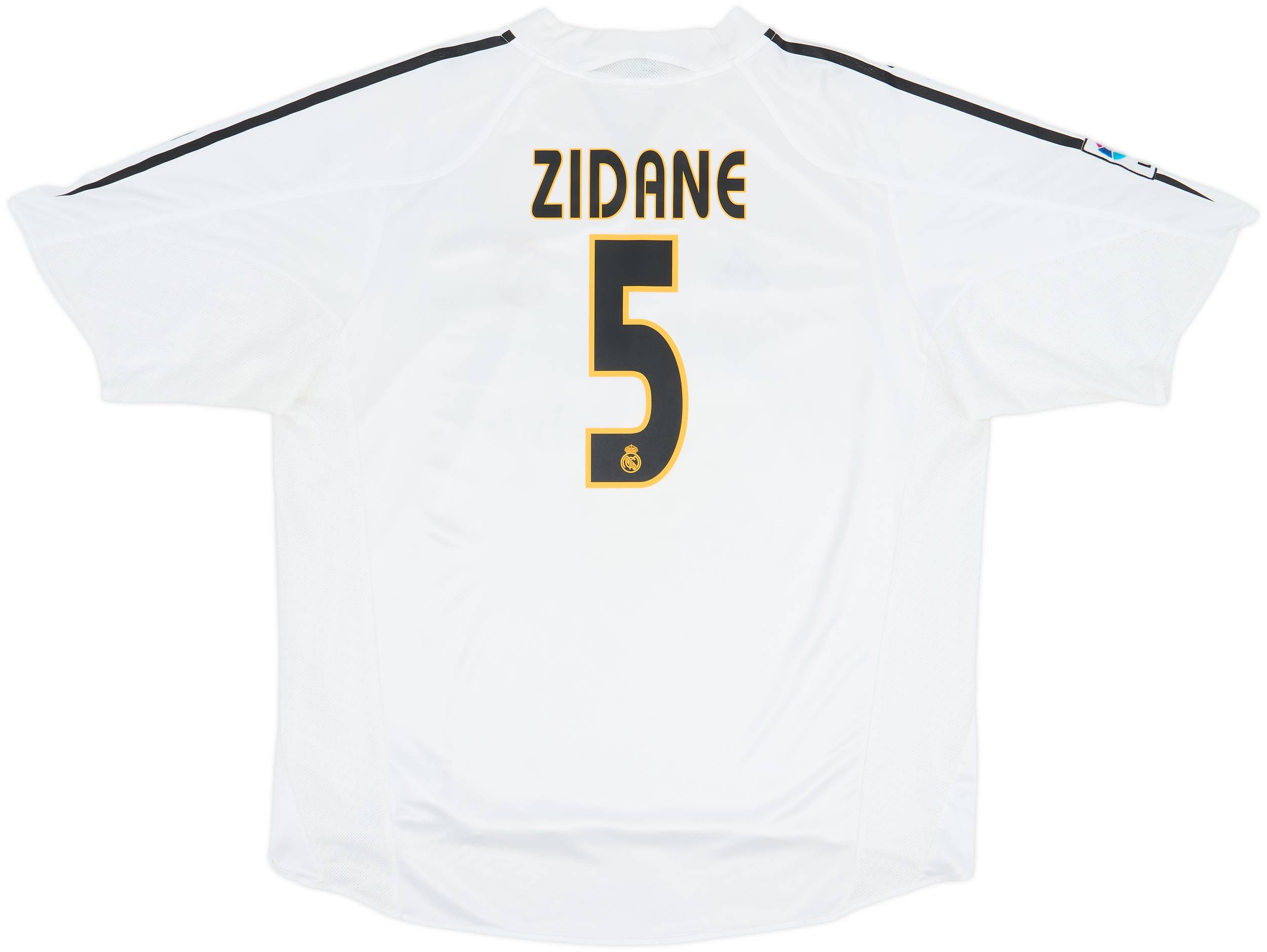 2004-05 Real Madrid Home Shirt Zidane #5 - 8/10 - (XXL)