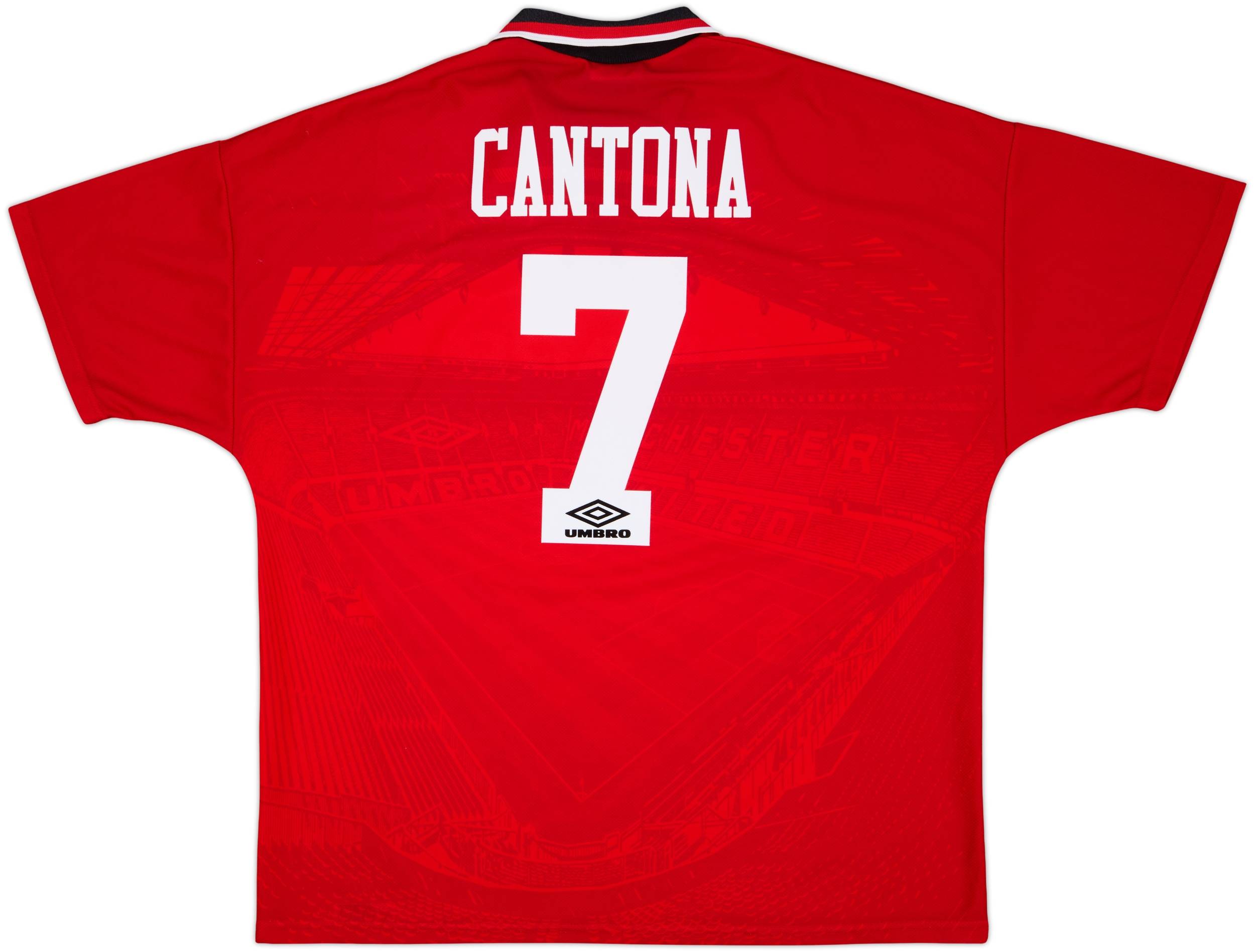 1994-96 Manchester United Home Shirt Cantona #7 - 9/10 - (XXL)