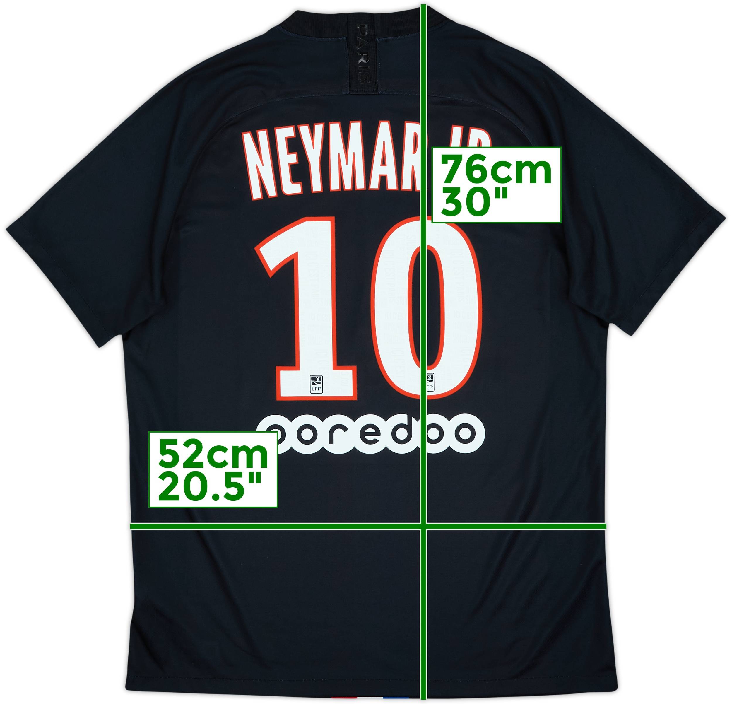 2019-20 Paris Saint-Germain Fourth Shirt Neymar Jr #10 - 8/10 - (L)