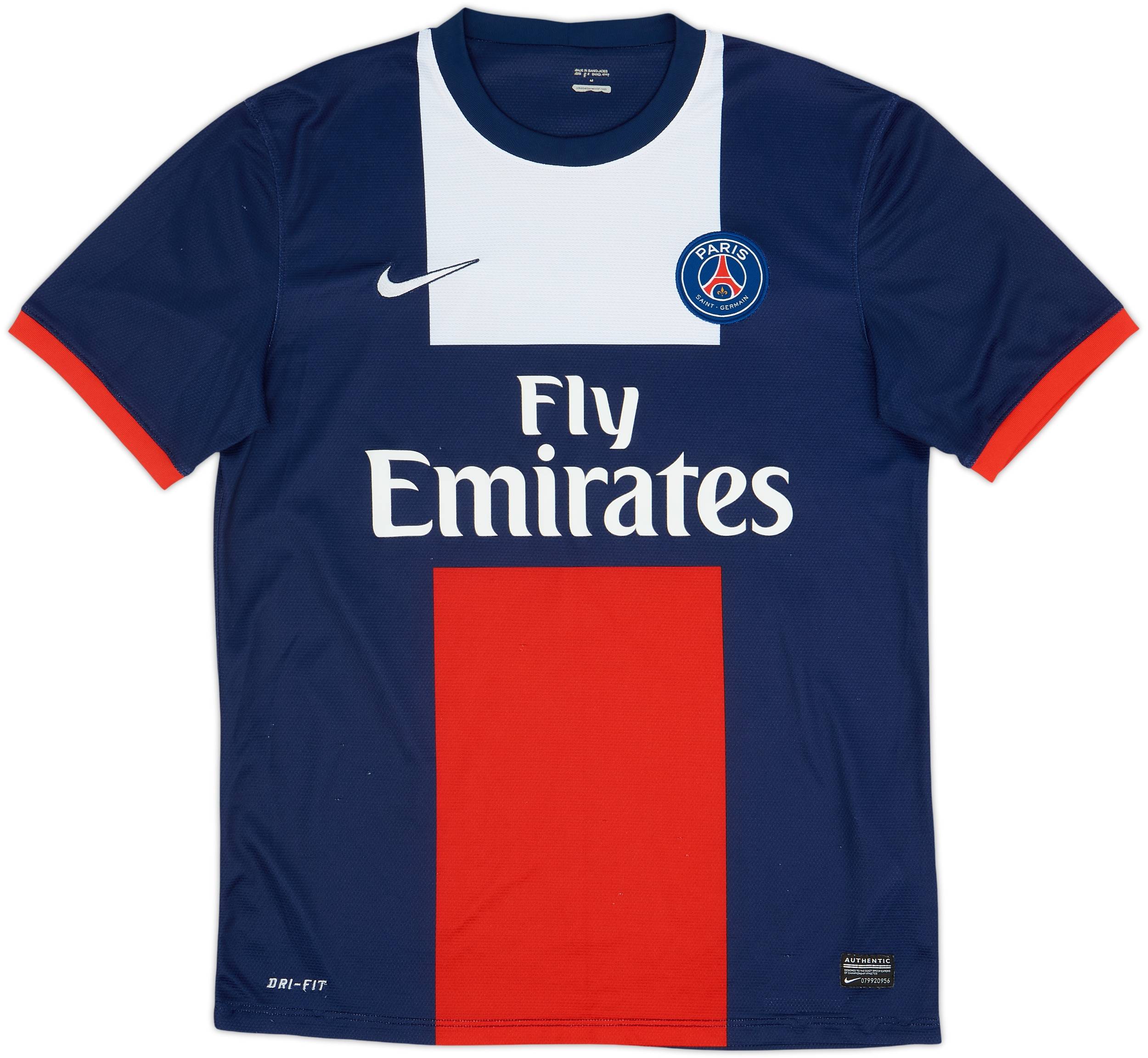 2013-14 Paris Saint-Germain Home Shirt Beckham #32 - 8/10 - (M)