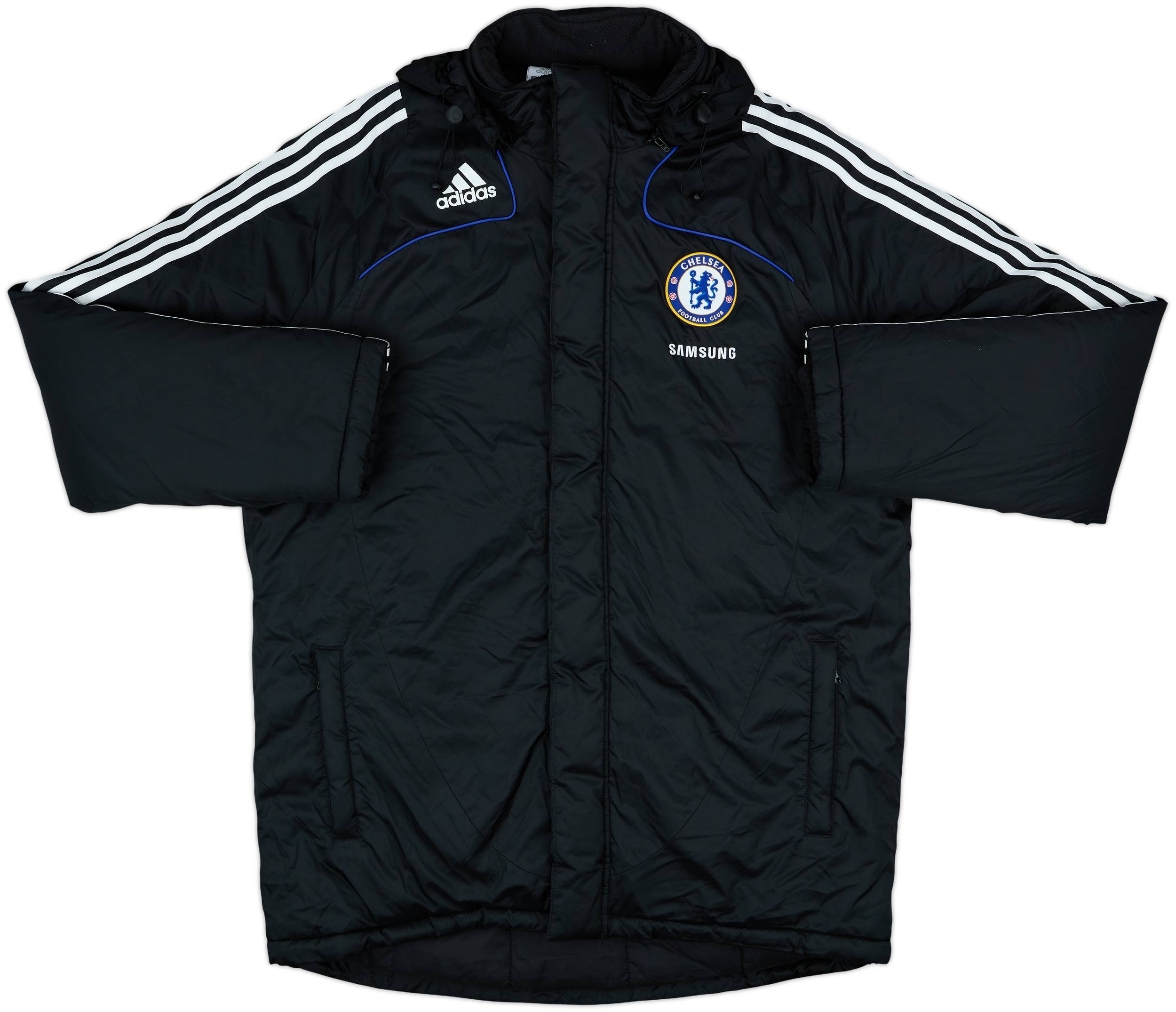 2008-09 Chelsea adidas Padded Bench Coat - 9/10 - (XL)