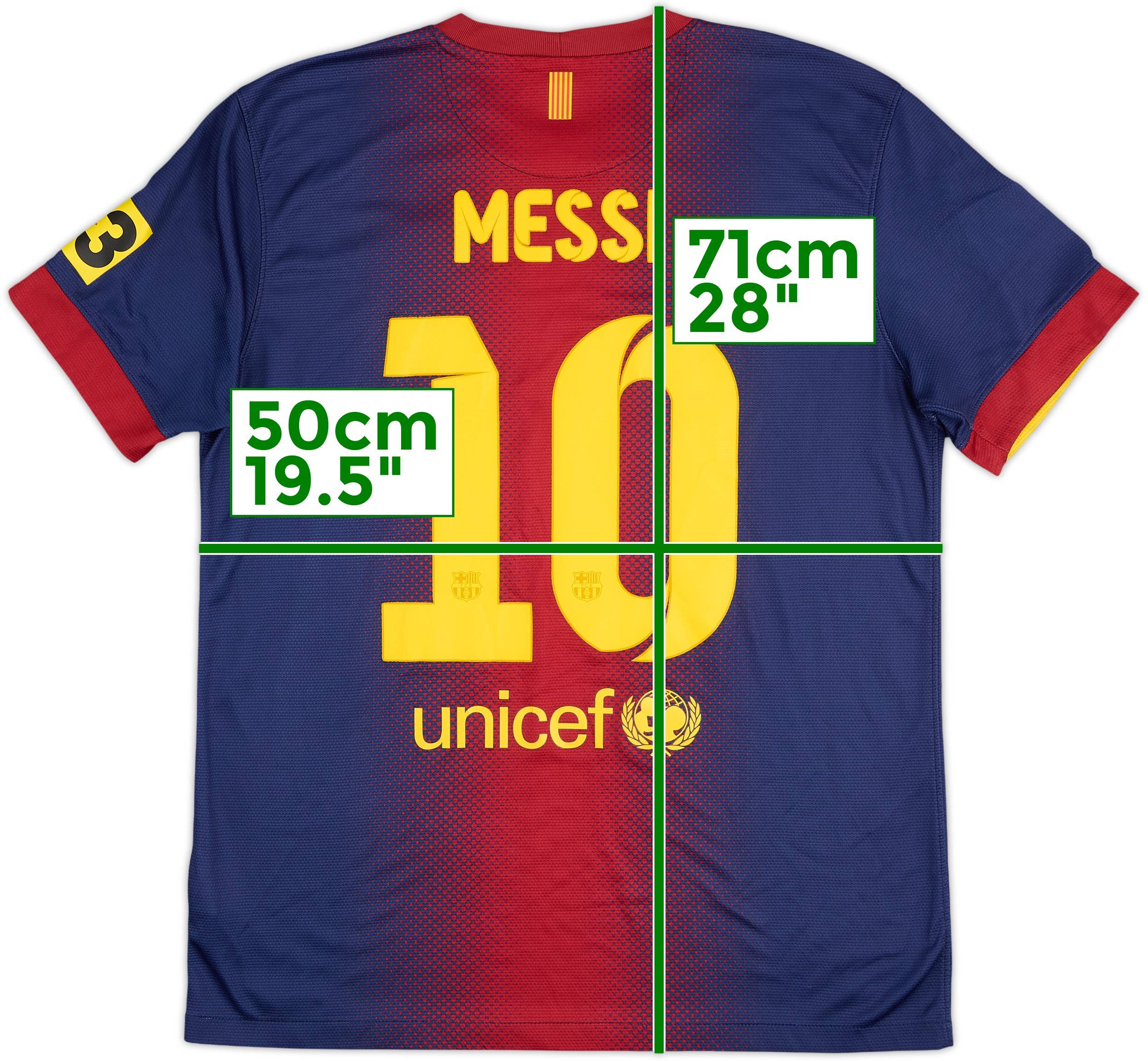 2012-13 Barcelona Home Shirt Messi #10 - 7/10 - (M)