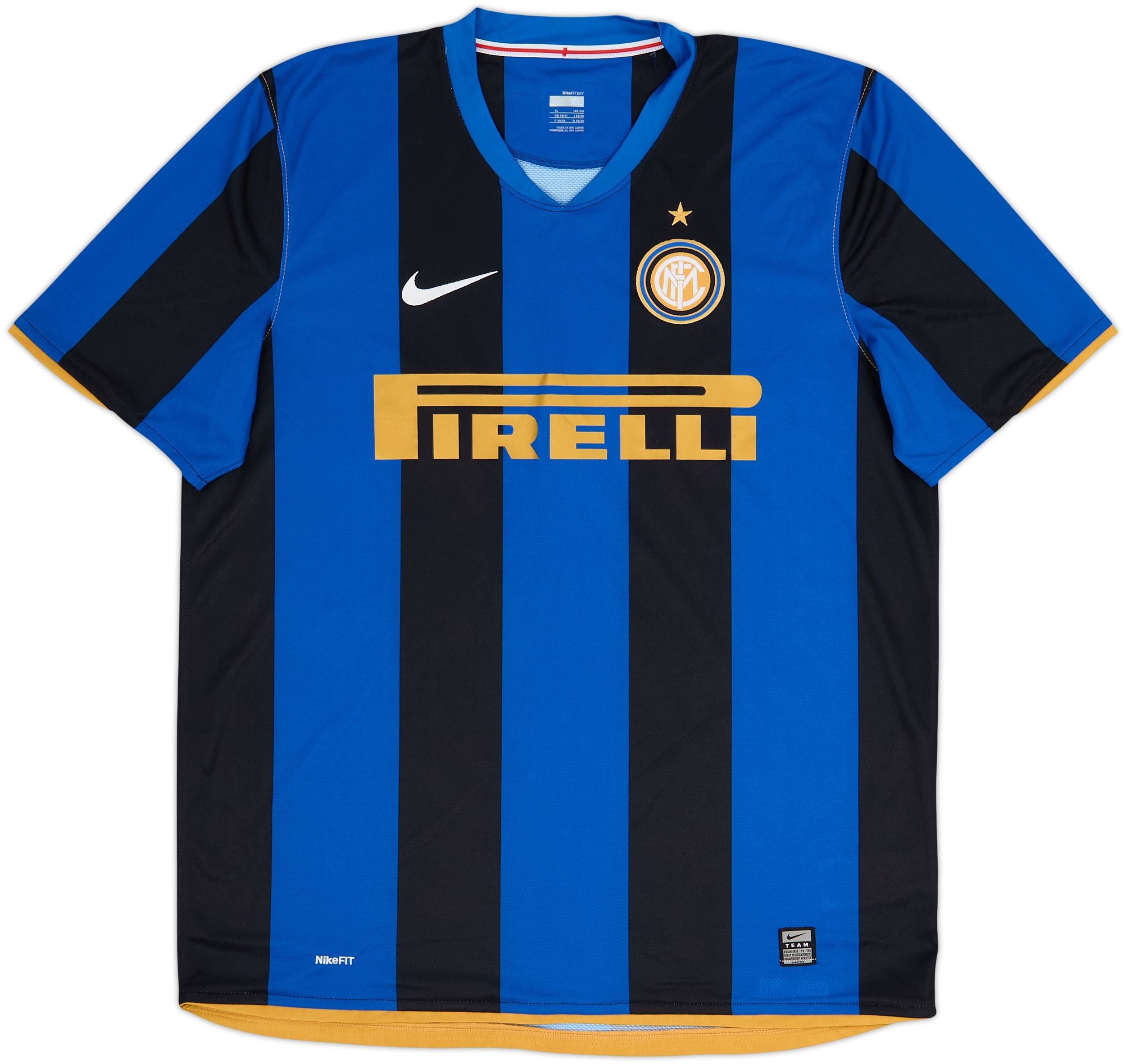 2008-09 Inter Milan Home Shirt - 9/10 - (XL)