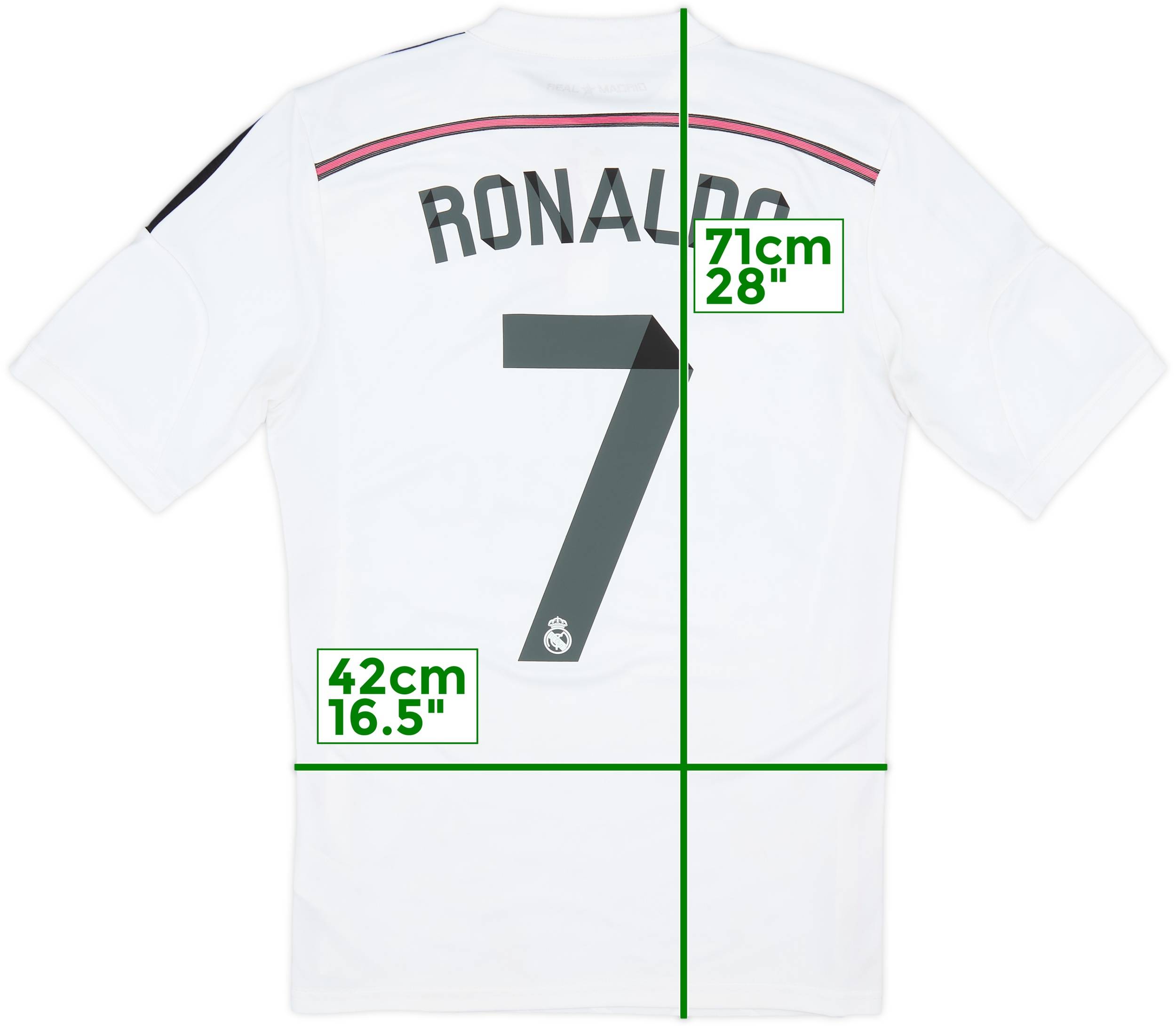 2014-15 Real Madrid Home Shirt Ronaldo #7 - 6/10 - (S)