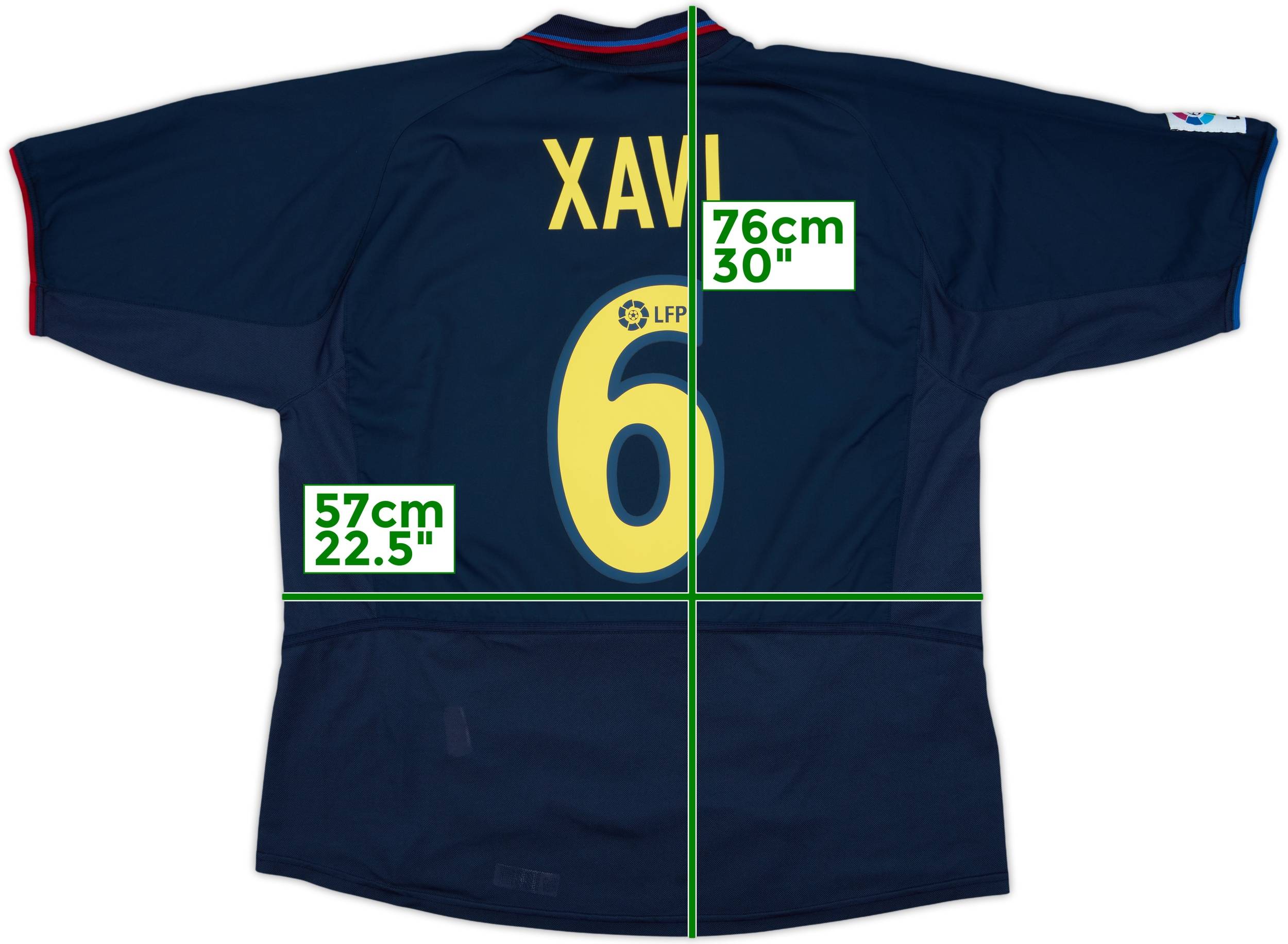 2002-03 Barcelona Away Shirt Xavi #6 - 9/10 - (XL)