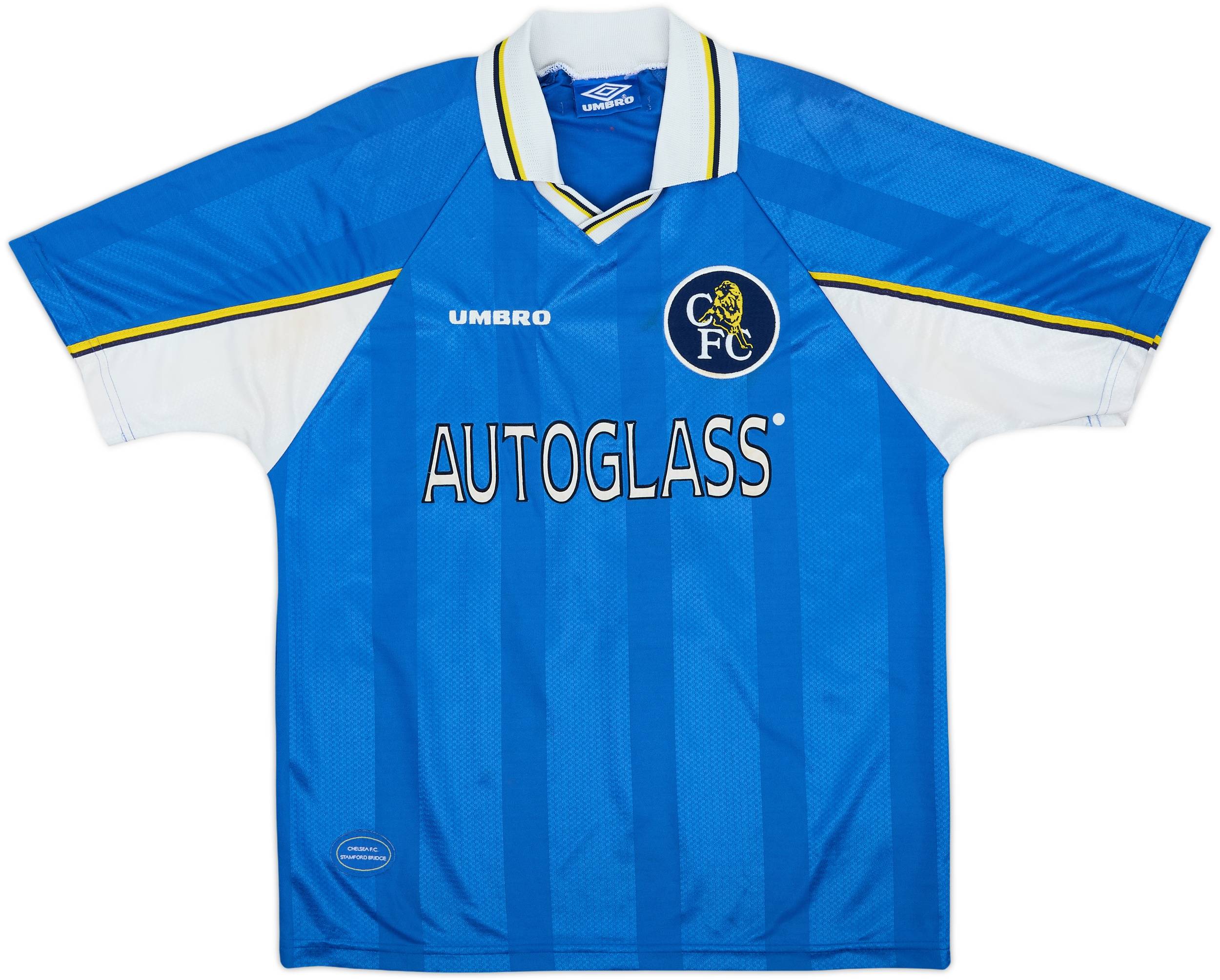 1997-99 Chelsea Home Shirt Zola #25 - 8/10 - (L)