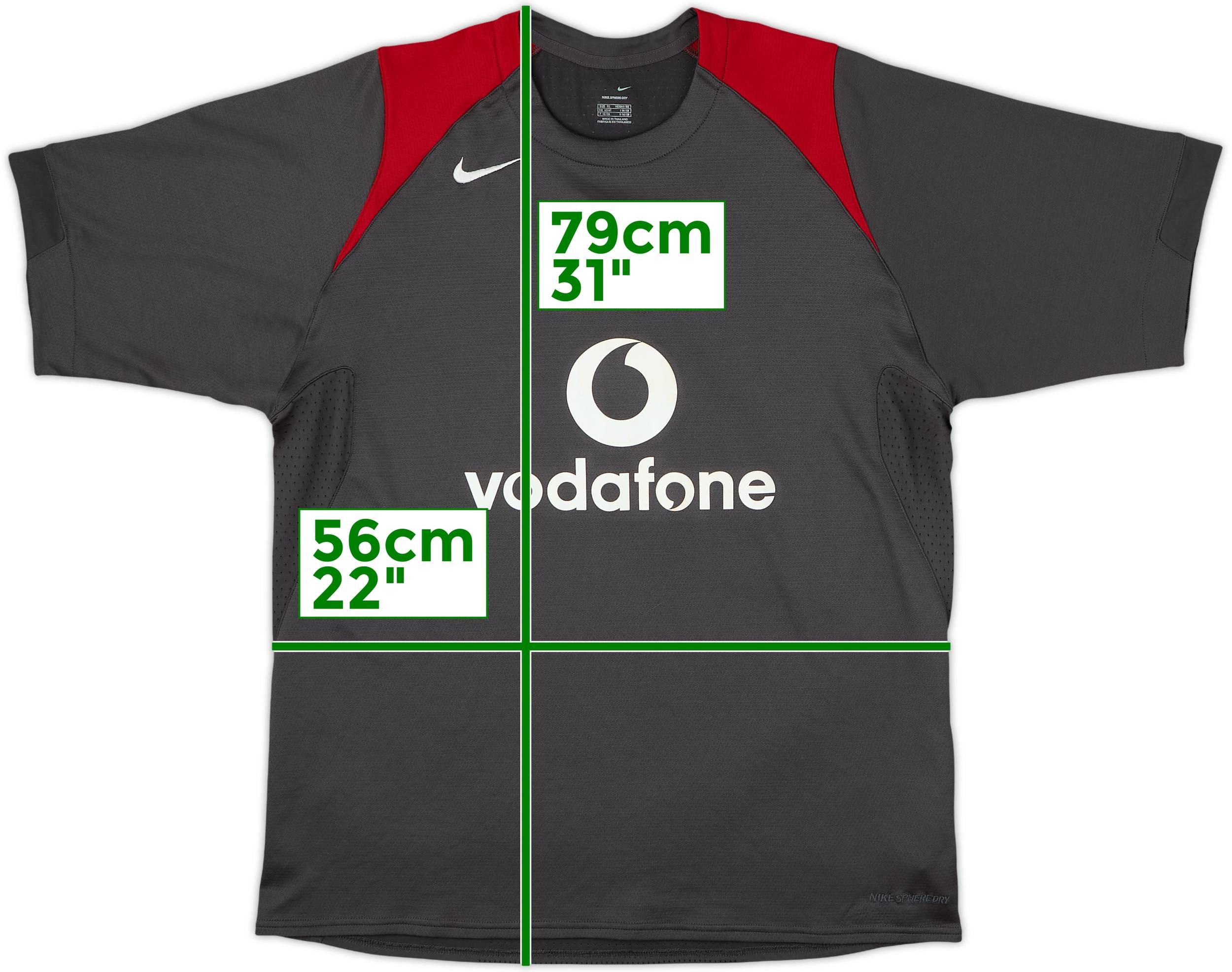 2004-05 Manchester United Nike Training Shirt - 8/10 - (XL)
