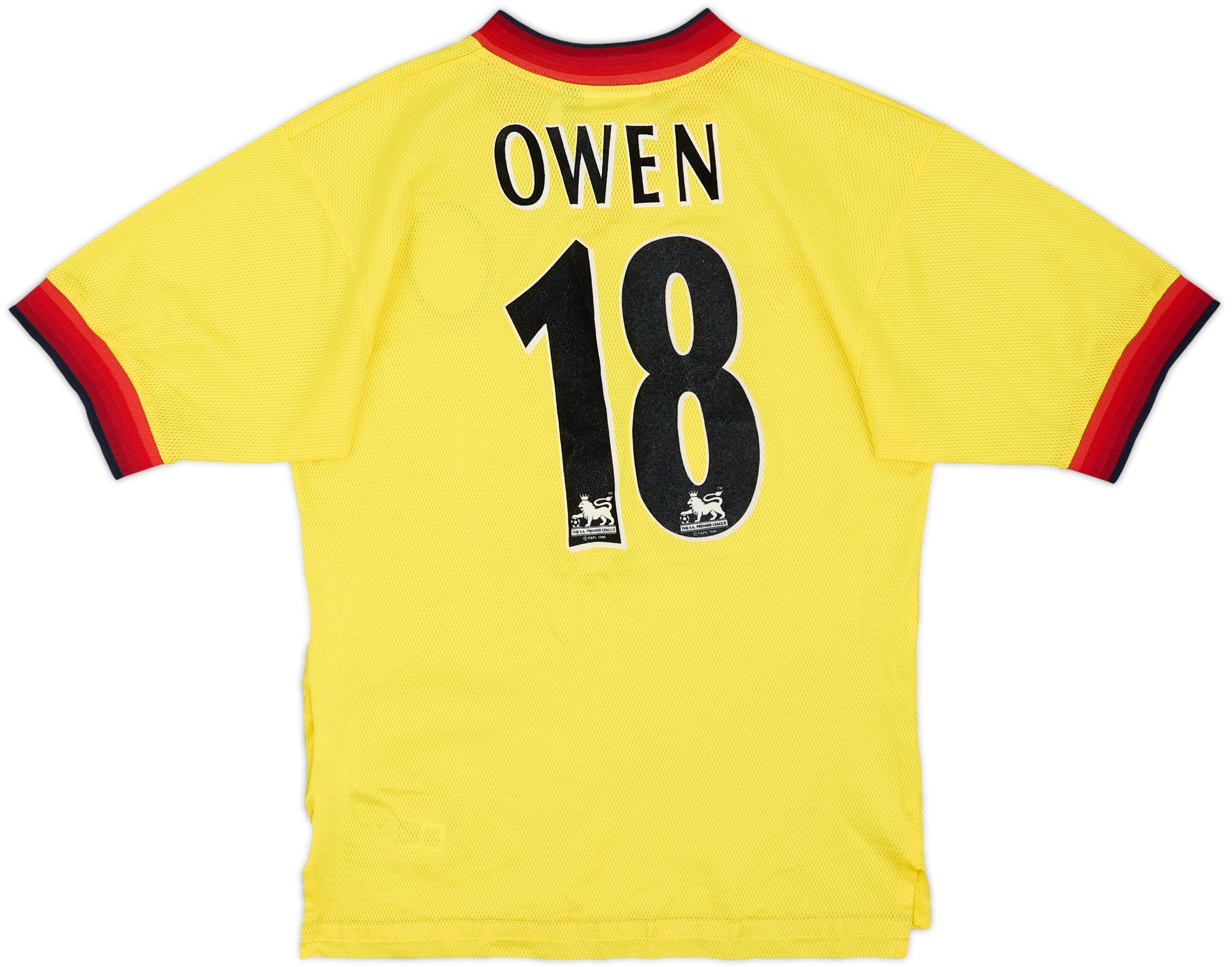 1997-99 Liverpool Away Shirt Owen #18 - 8/10 - (S)