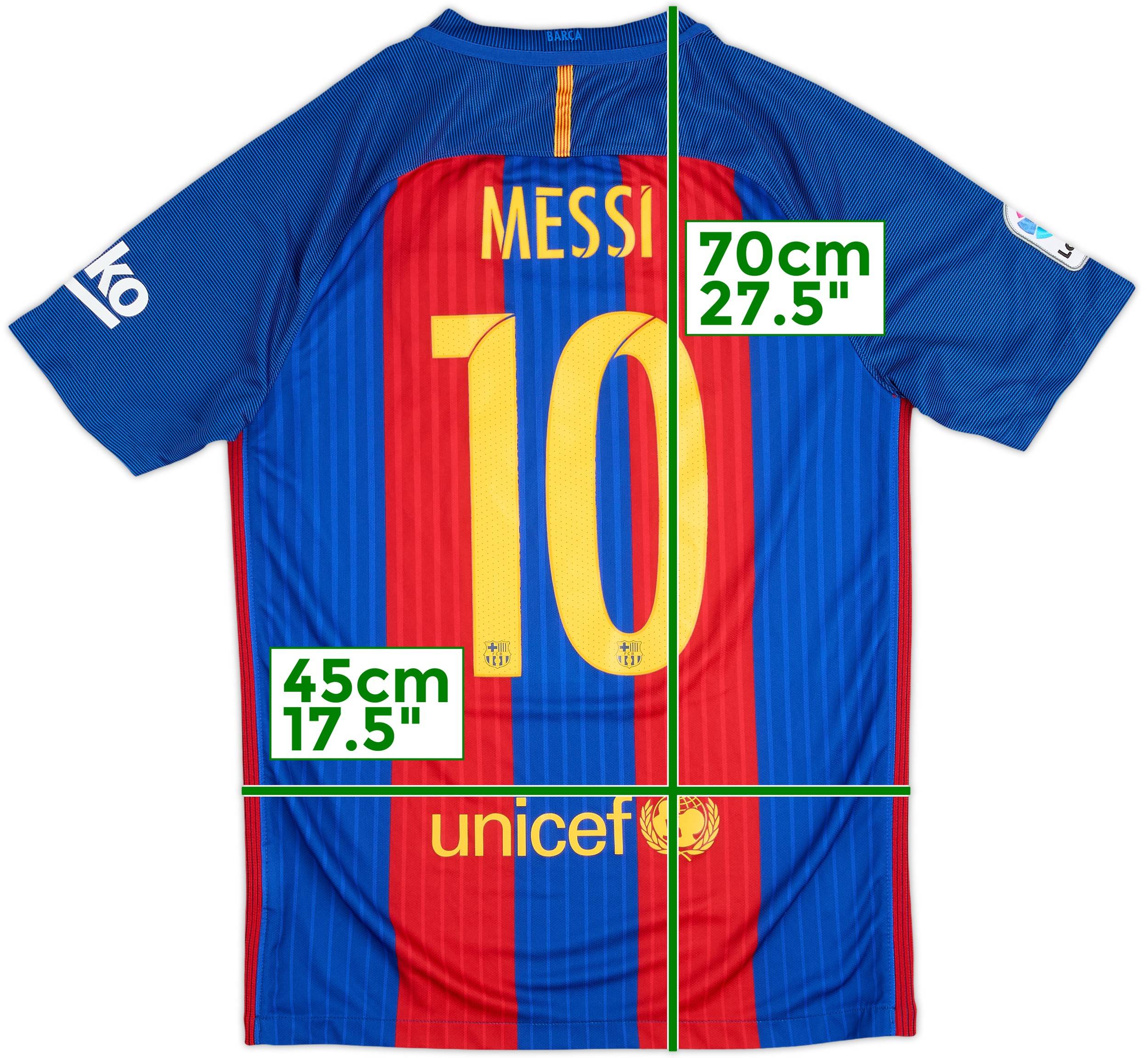 2016-17 Barcelona Home Shirt Messi #10 - 8/10 - (S)