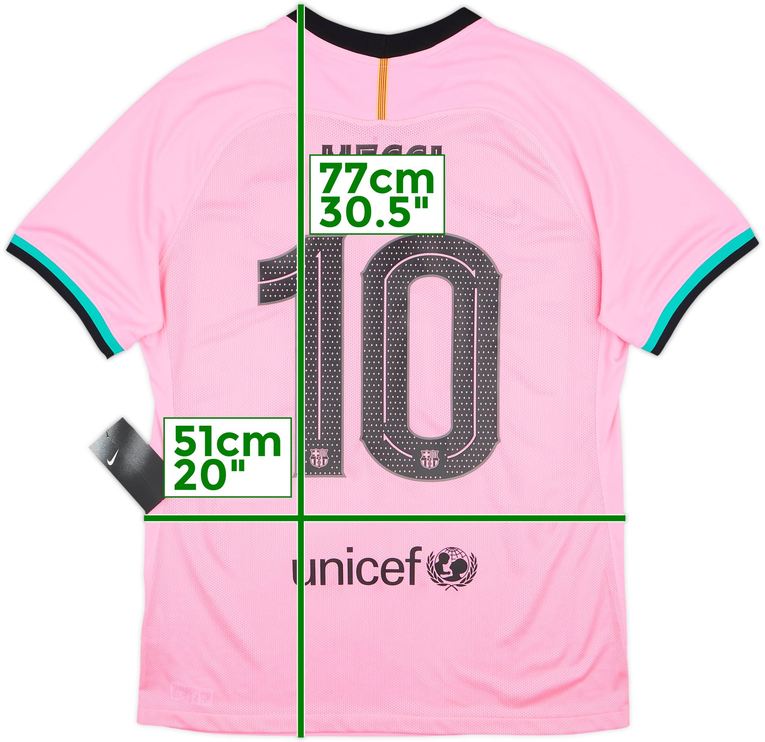 2020-21 Barcelona Authentic Third Shirt Messi #10 (XL)