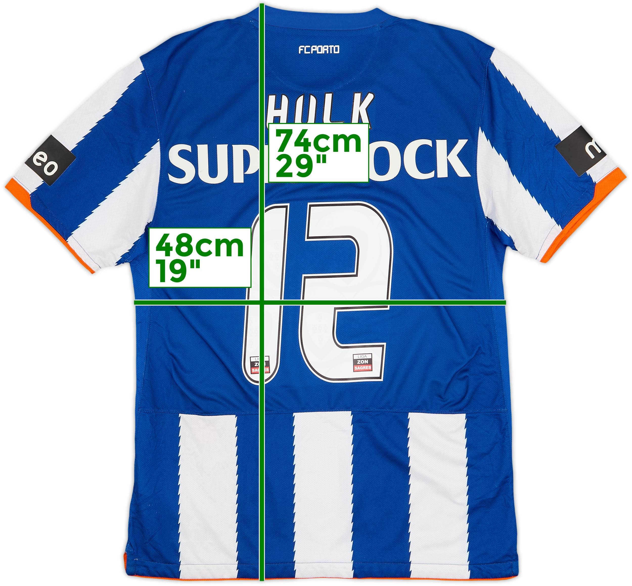 2010-11 Porto Home Shirt Hulk #12 - 5/10 - (M)