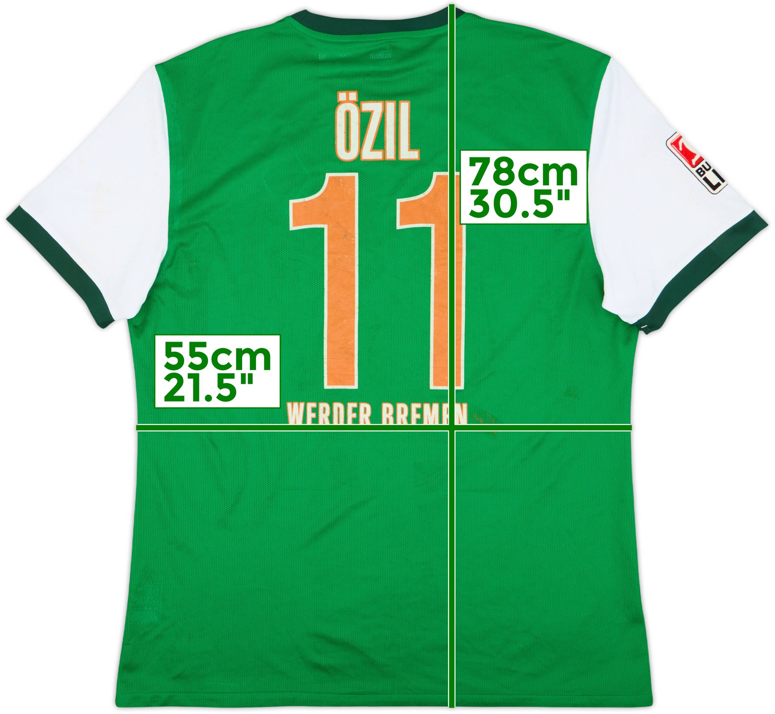 ブレーメン 10/11 #11 エジル ユニフォーム 2009-10 Werder Bremen Home Shirt Ozil #11 (XXL)