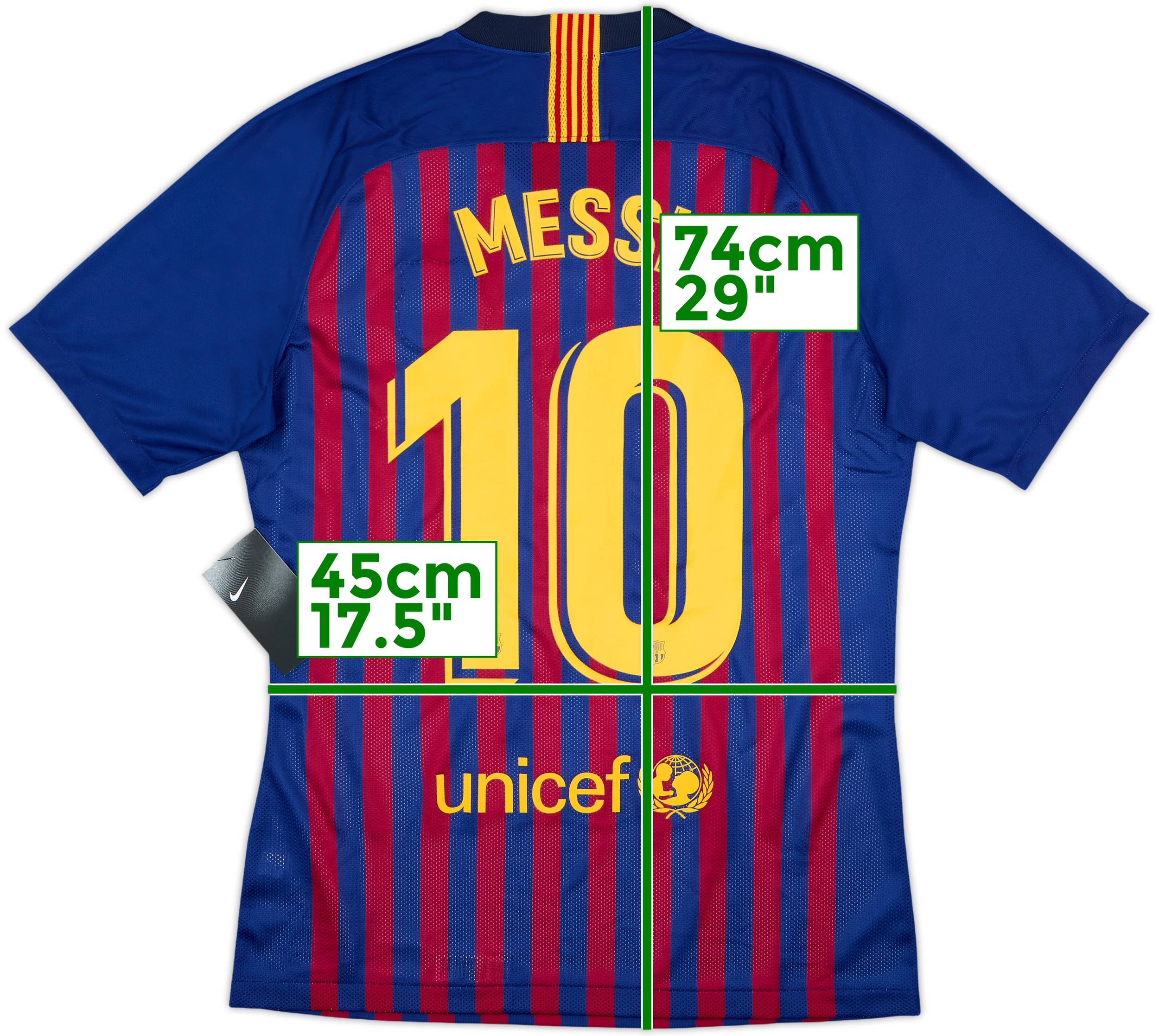2018-19 Barcelona Authentic Home Shirt Messi #10 (M)