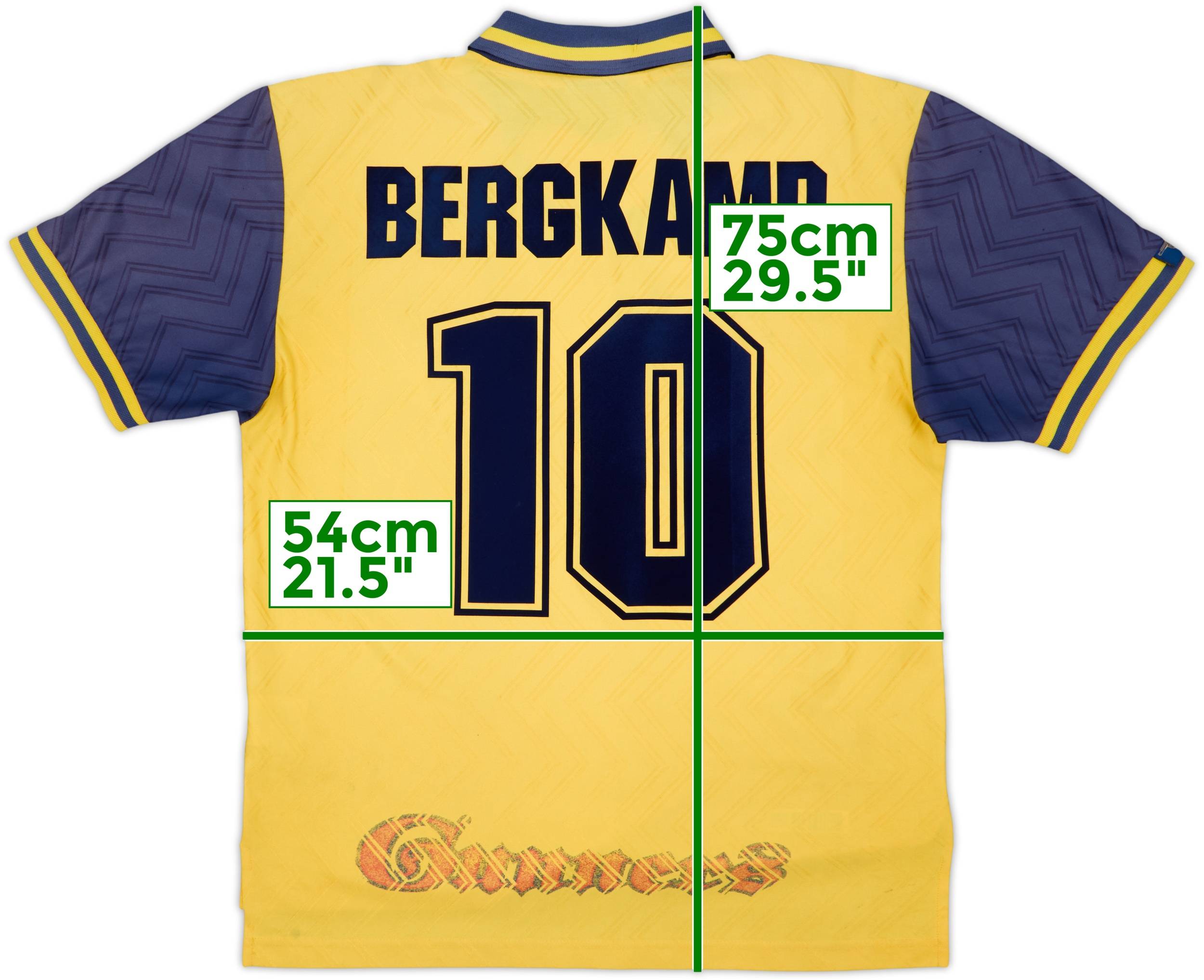 1996-97 Arsenal Away Shirt Bergkamp #10 - 5/10 - (L)