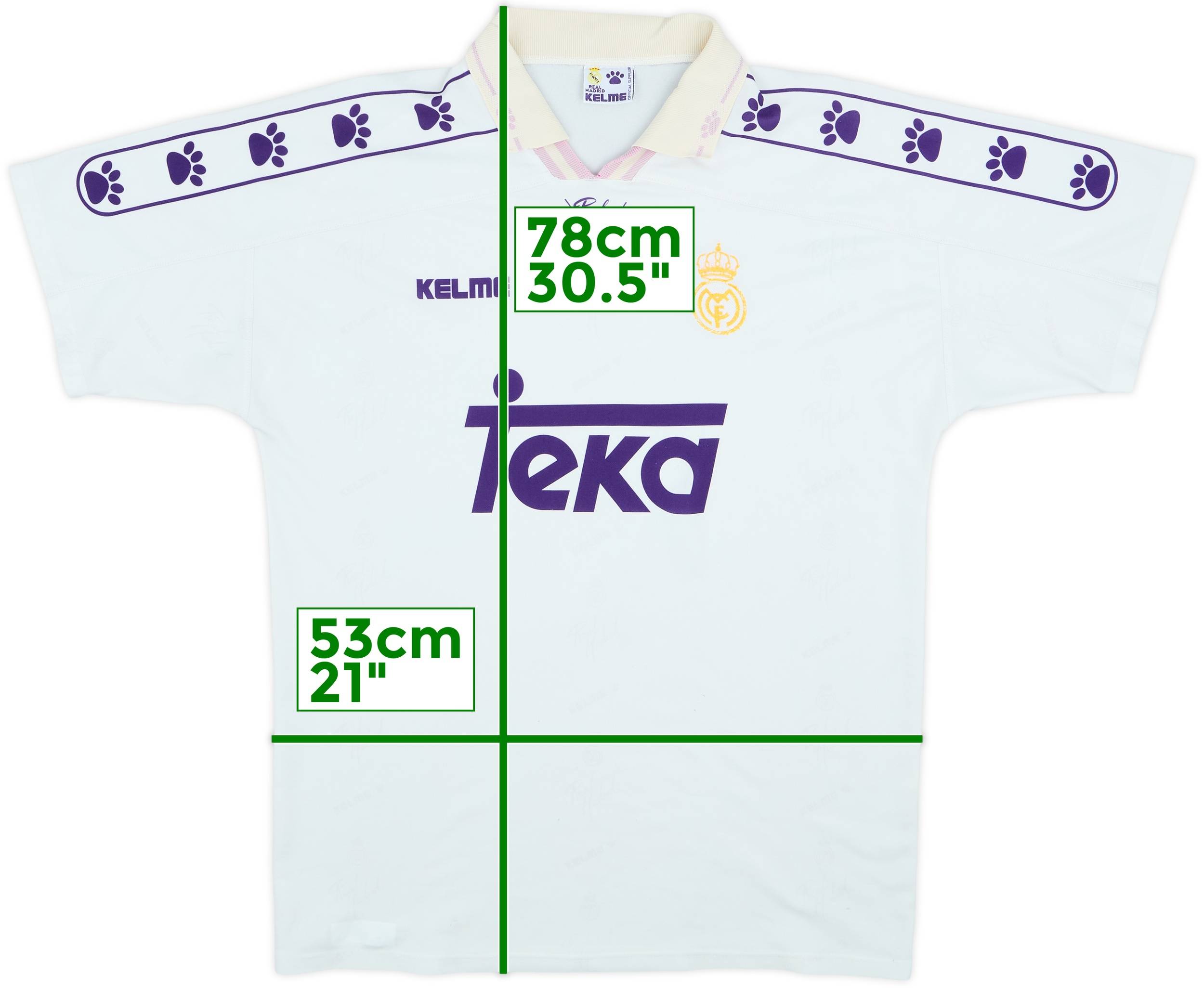 1996-97 Real Madrid Home Shirt - 5/10 - (L)
