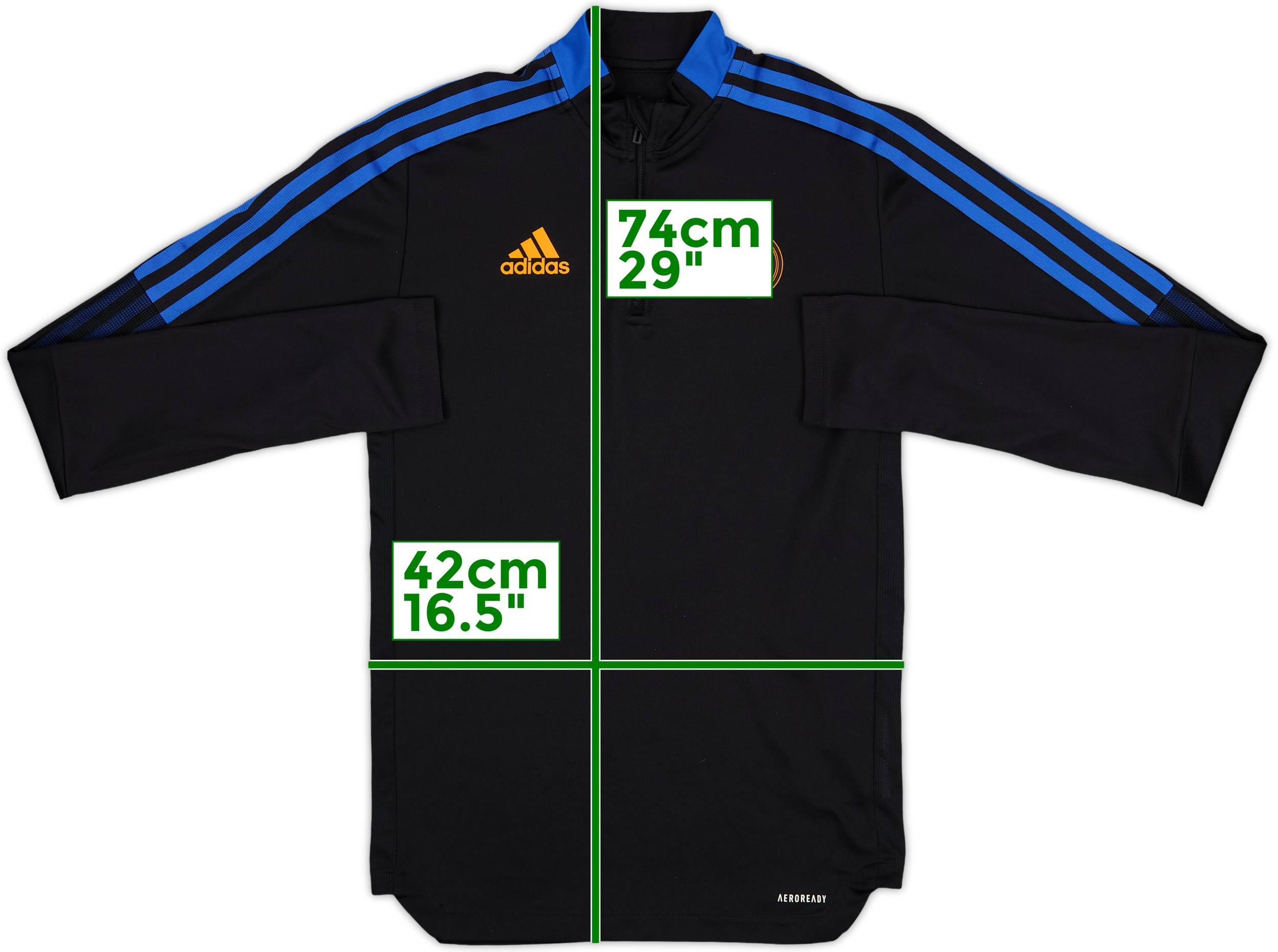 トップス R.M.A 2021-22 Real Madrid adidas 1/4 Zip Training Top - 8/10 - (XS)