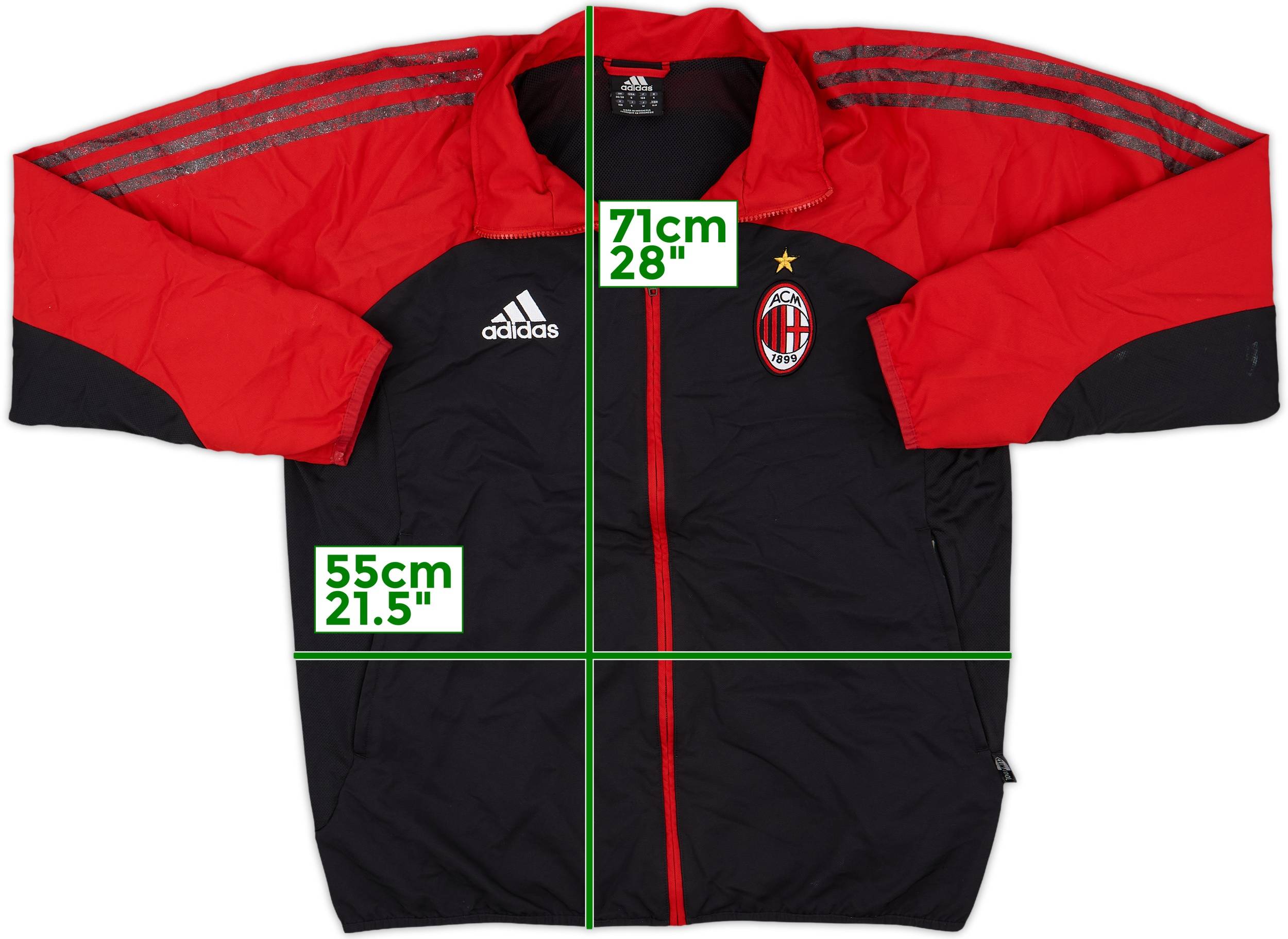 adidas ACミラン 02-03 2XO 2002 2003 2002-03 AC Milan adidas Track Jacket - 6/10 - (S)