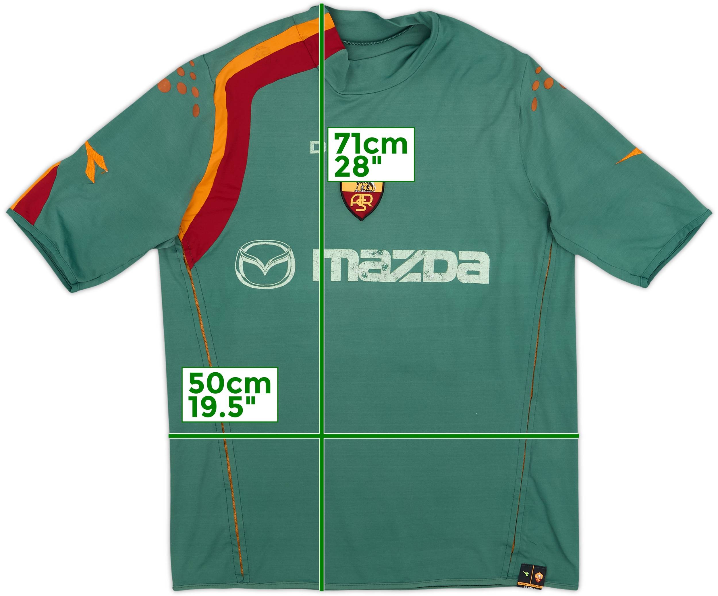 ウェア 04-05 ROMA TOTTI #10 2004-05 Roma Third Shirt Totti #10 - 6/10 - (M)