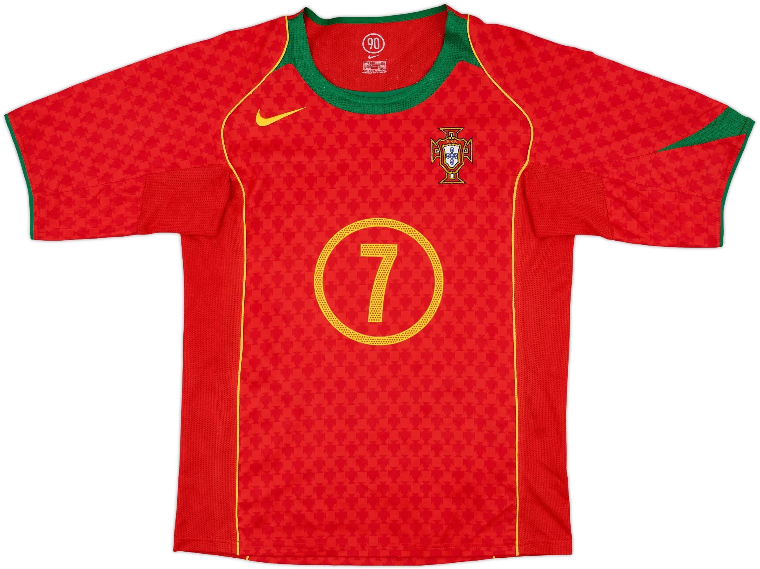 2004-06 Portugal Home Shirt Figo #7 - 10/10 - (S)