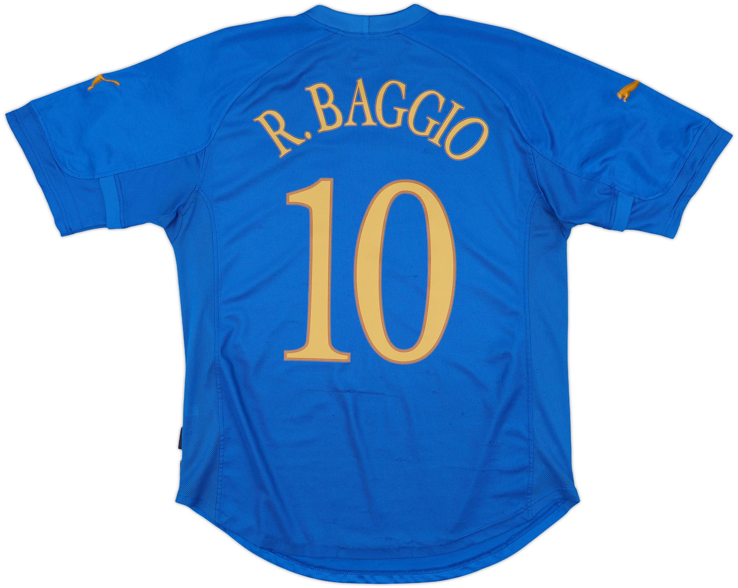 Shige イタリア代表 2004 ユニフォーム No.10 R・バッジョ 2004-06 Italy Home Shirt Baggio #10 - 7/10 - (S)