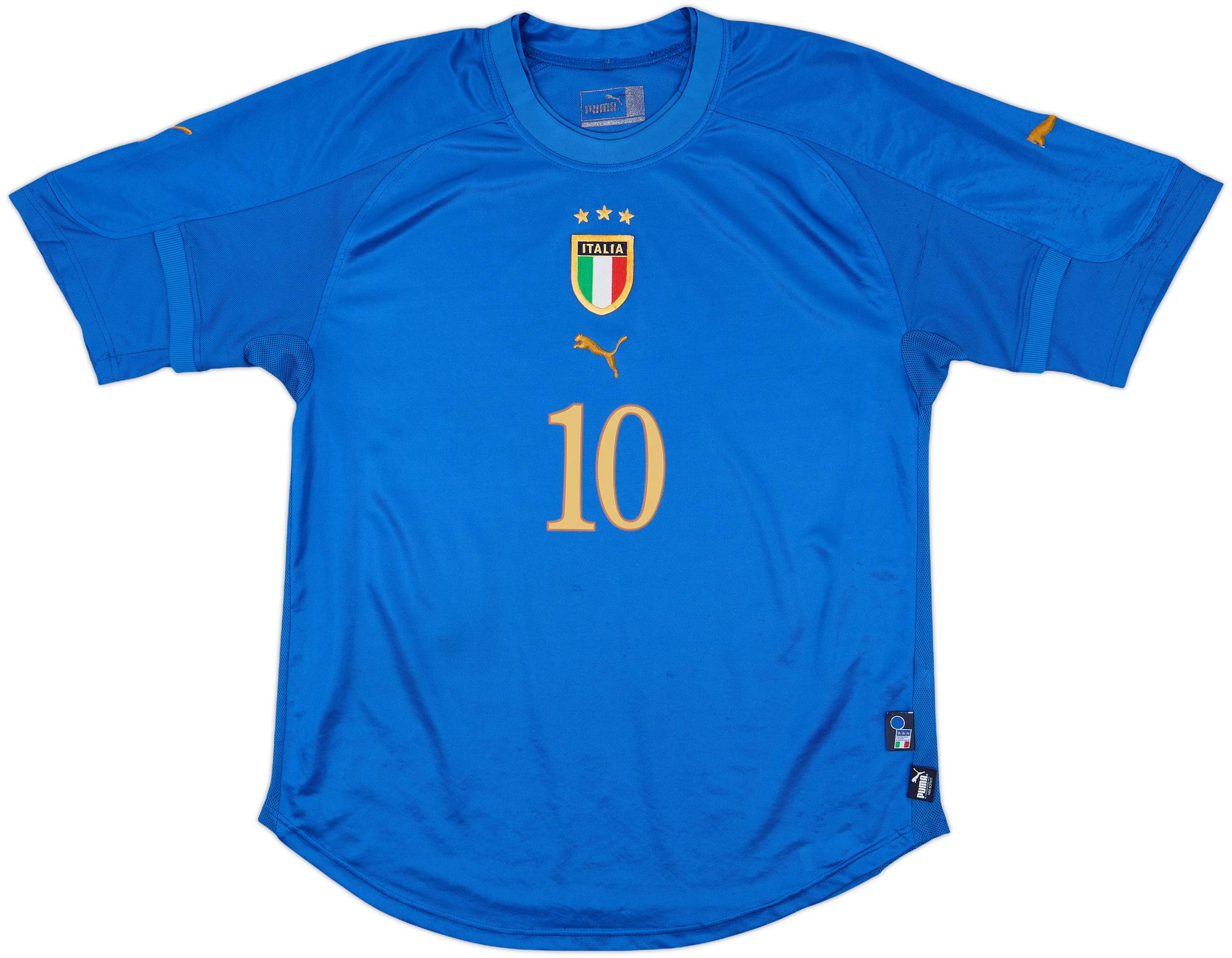 2004-06 Italy Home Shirt R.Baggio #10 - 7/10 - (M)