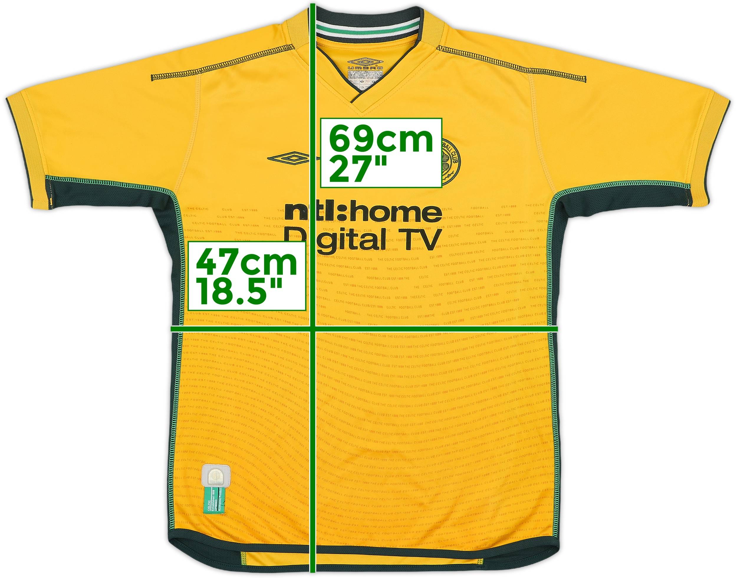 2002-03 Celtic Away Shirt - 8/10 - (L.Boys)