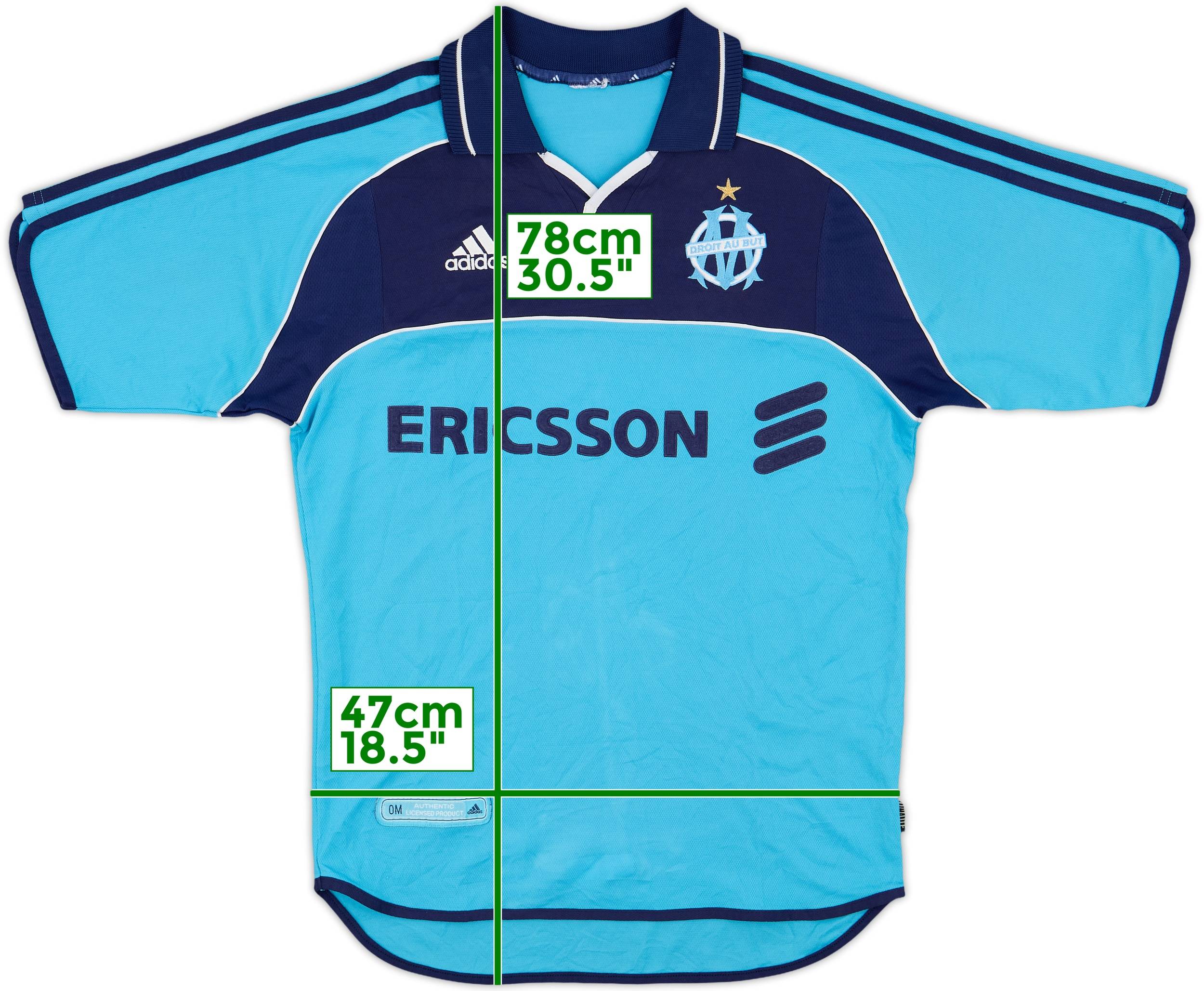 2000-01 Olympique Marseille Away Shirt - 6/10 - (M)