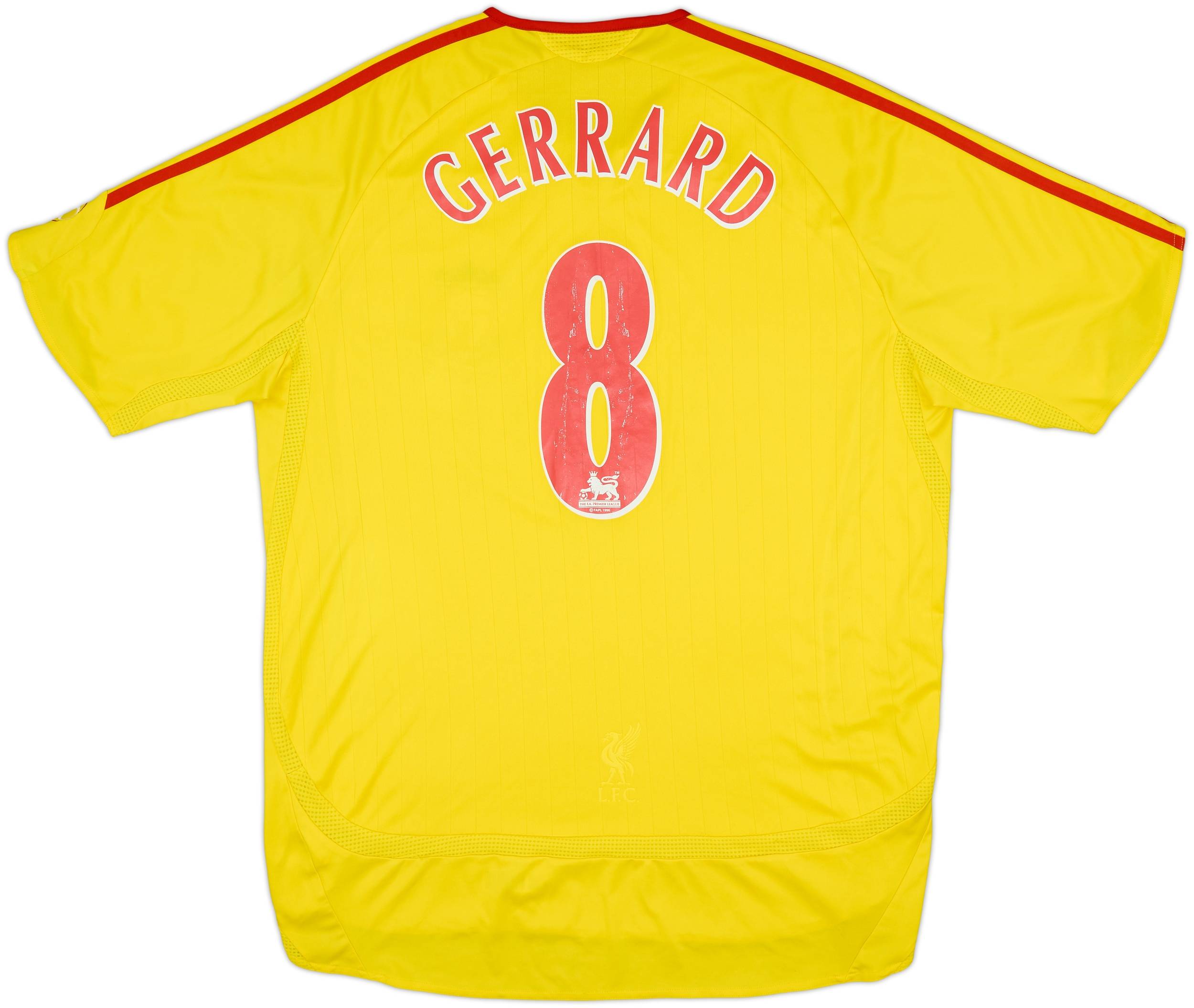 2006-07 Liverpool Away Shirt Gerrard #8 - 6/10 - (L)