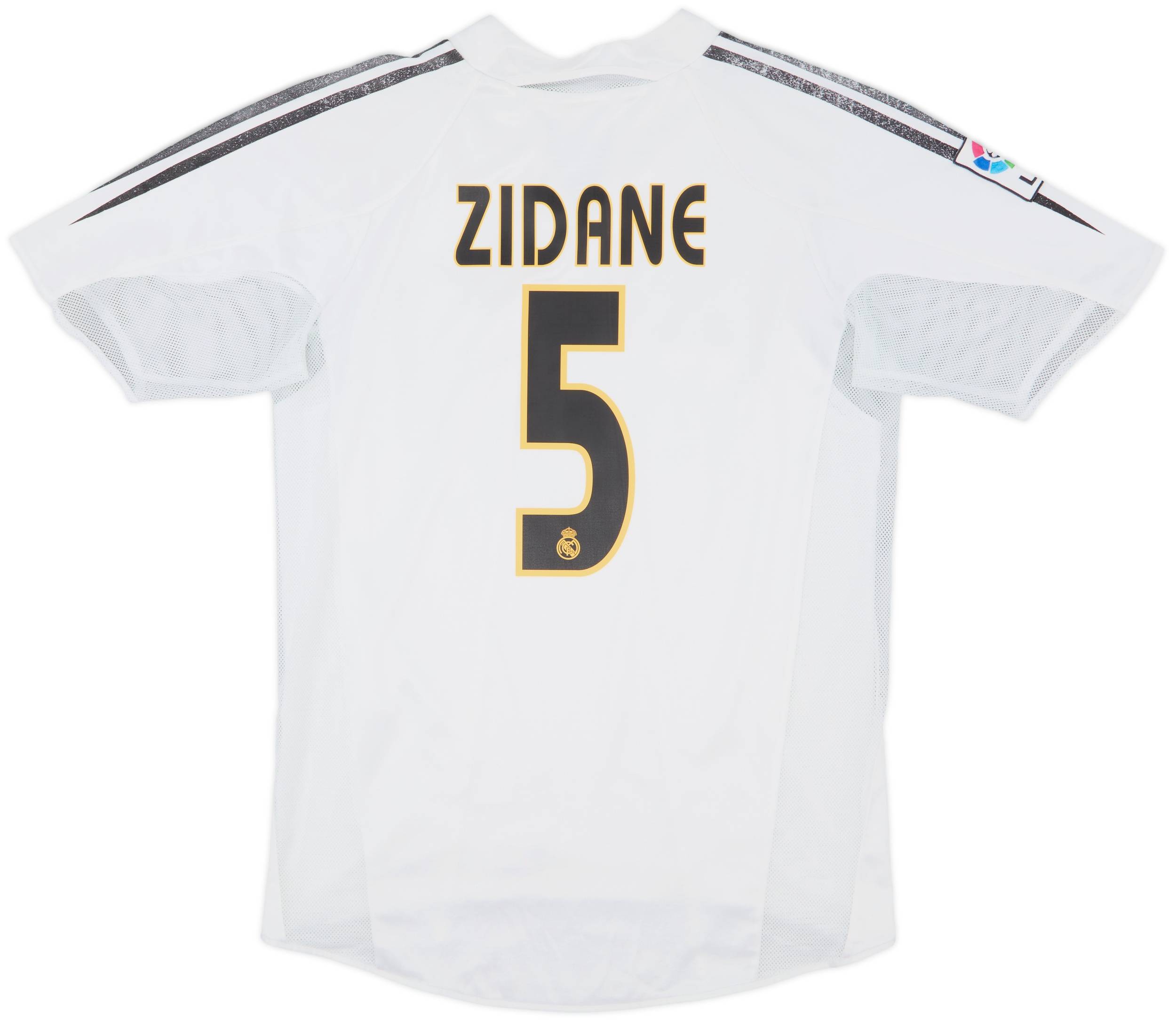 2004-05 Real Madrid Player Issue Home Shirt Zidane #5 - 7/10