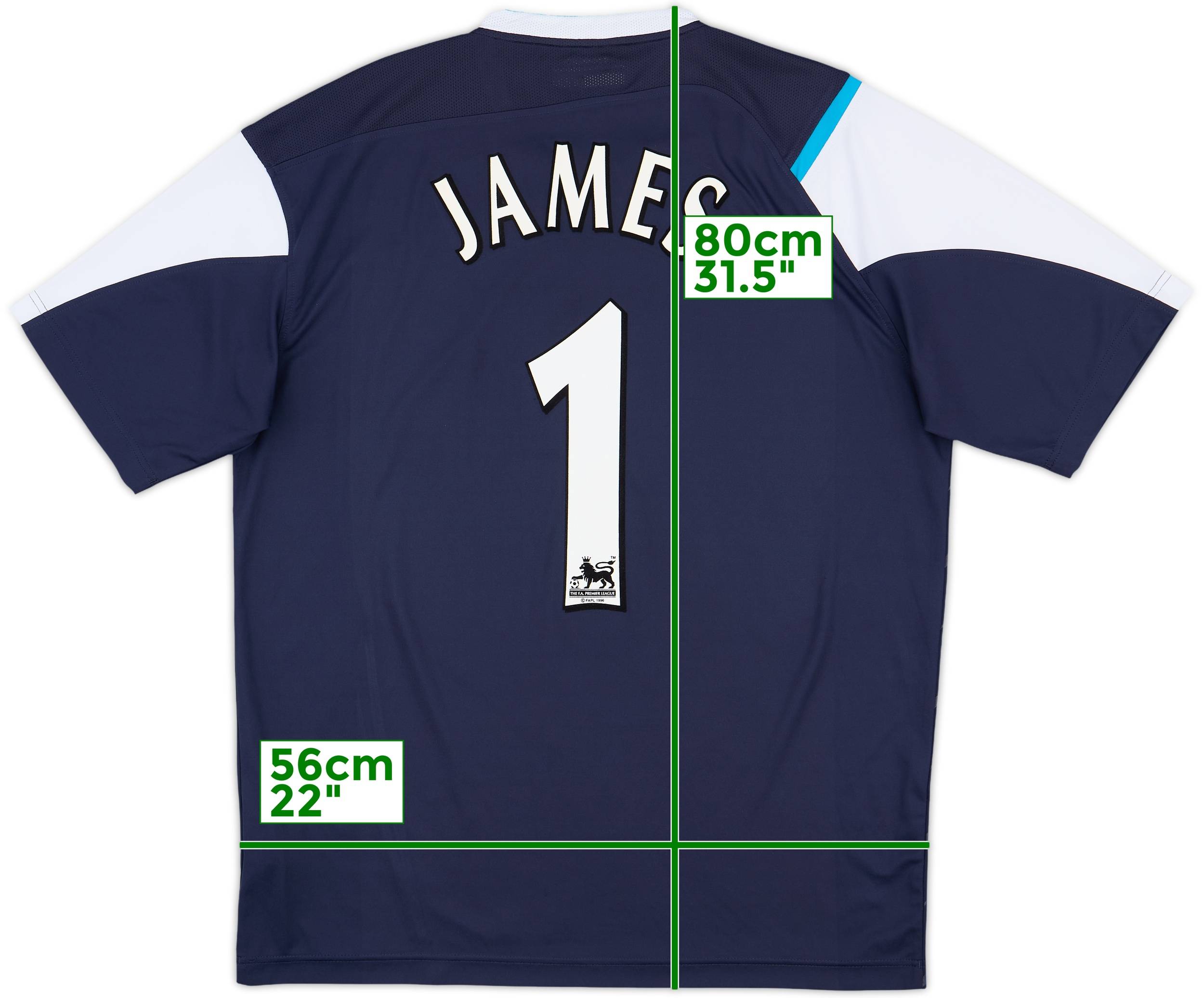 2005-06 Manchester City Away Shirt James #1 - 8/10 - (L)