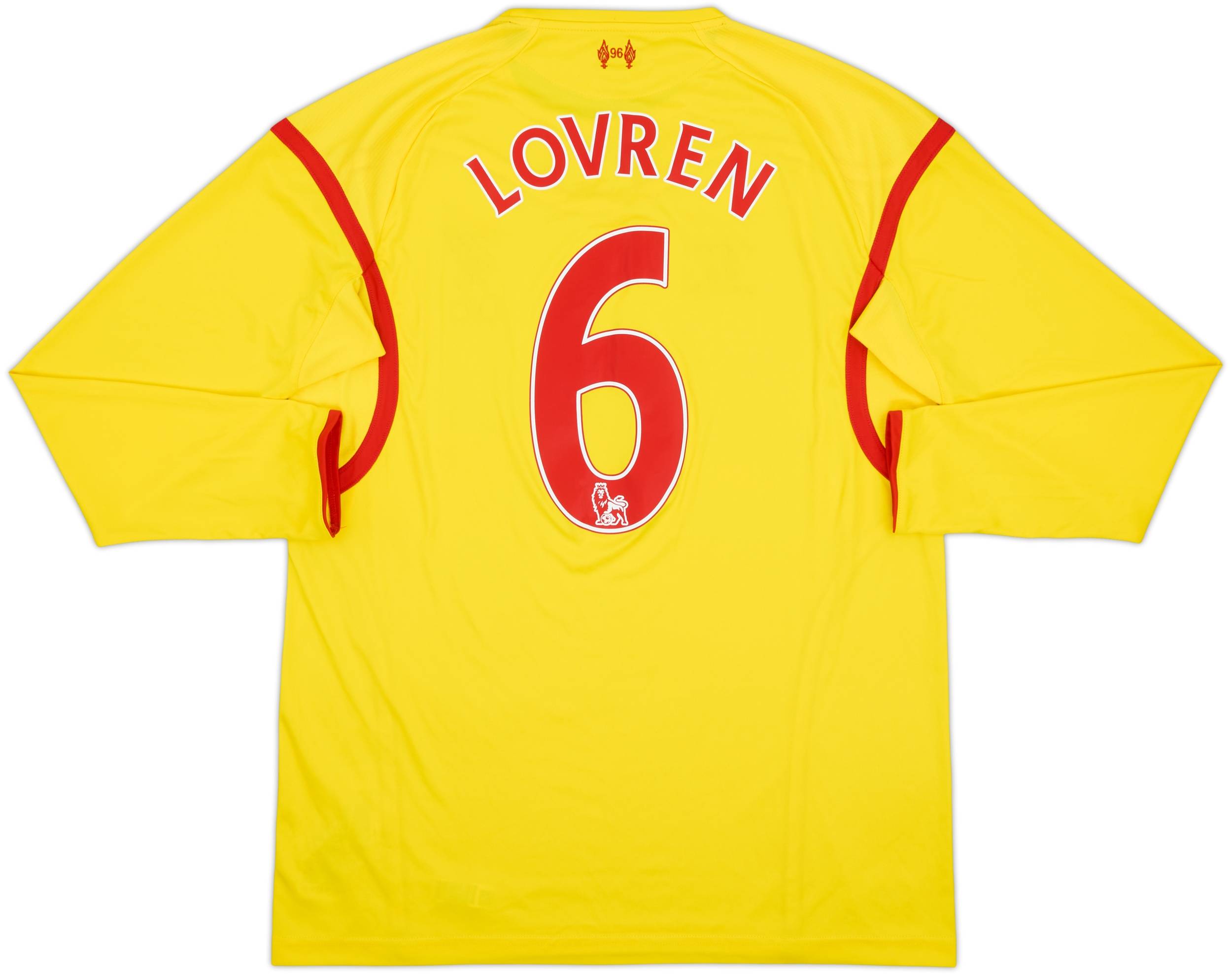 2014-15 Liverpool Away L/S Shirt Lovren #6 9/10 (XL)