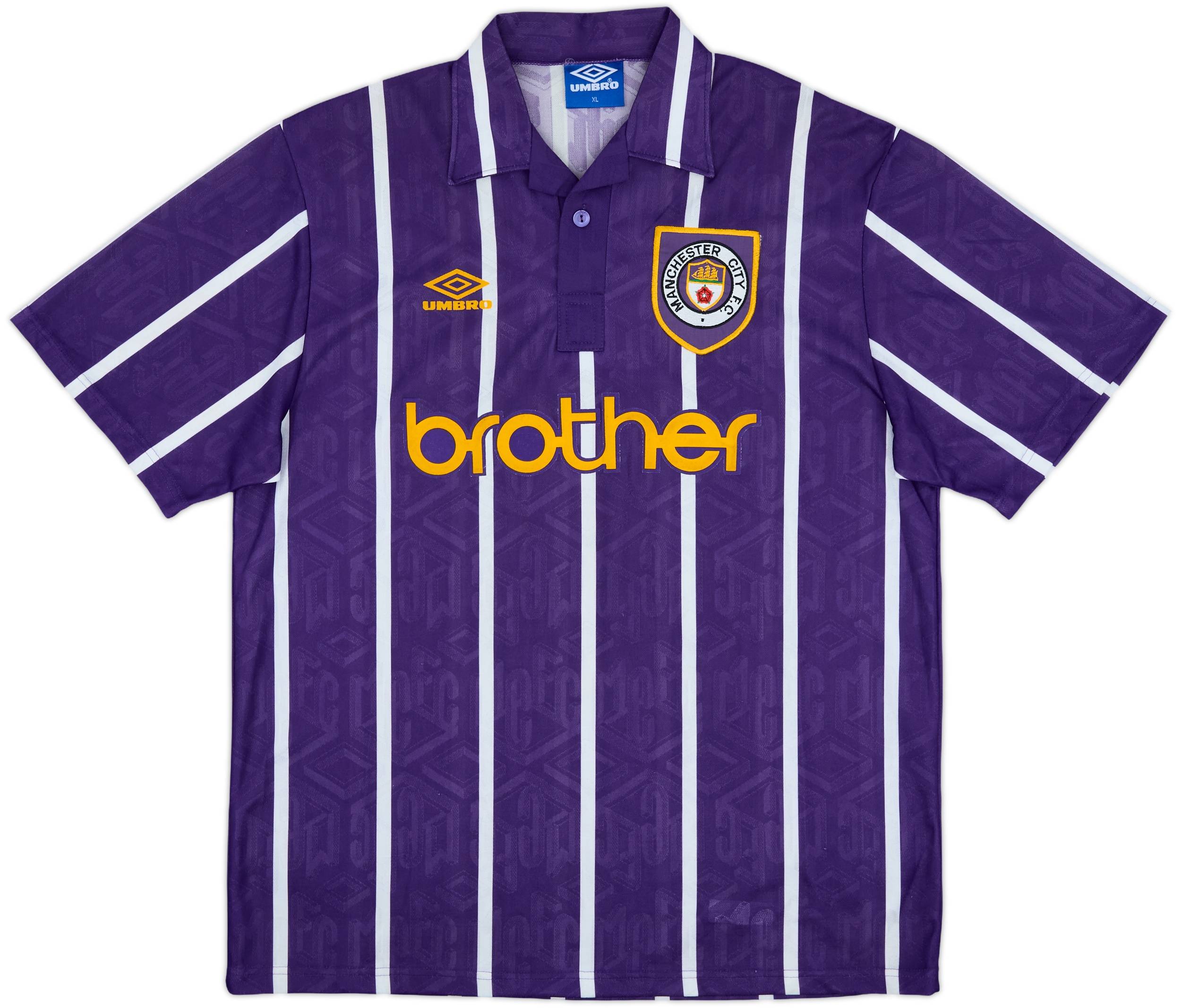 1993-94 Manchester City Away Shirt - 10/10 - (XL)