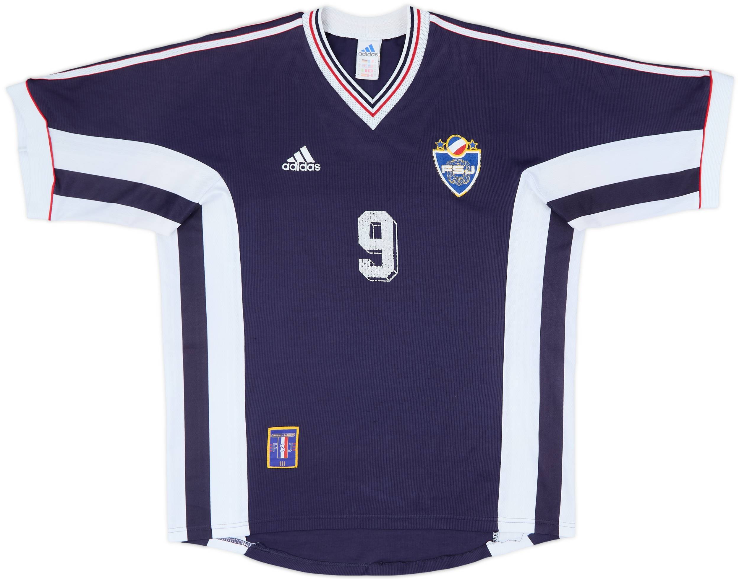ウェア adidas Yugoslavia 98 home kit Lsize Yugoslavia 1998 - 2000 Home football shirt jersey Adidas