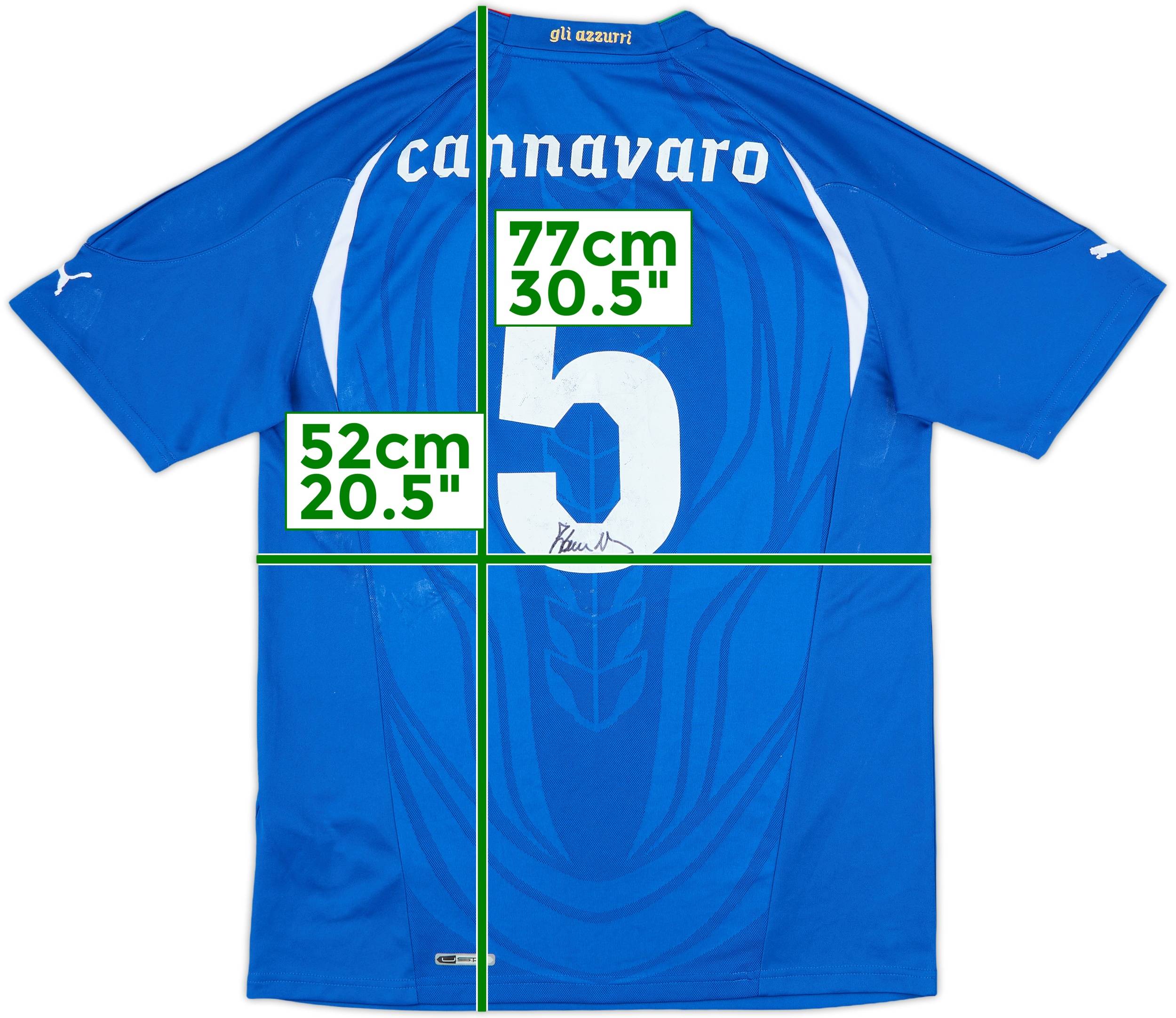 ウェア ITALIA #4 CANNAVARO ウェア ITALIA #4 CANNAVARO Fabio Cannavaro Signed Italy FC