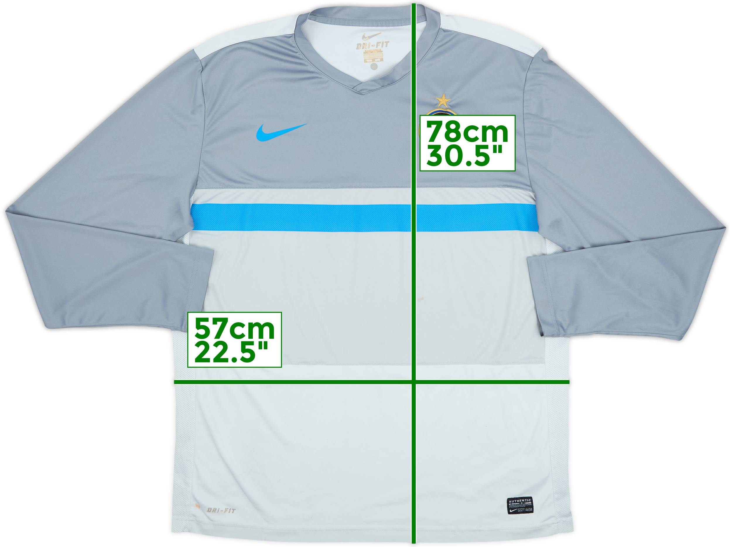2011-12 Inter Milan Nike Training L/S Shirt - 7/10 - (XL)