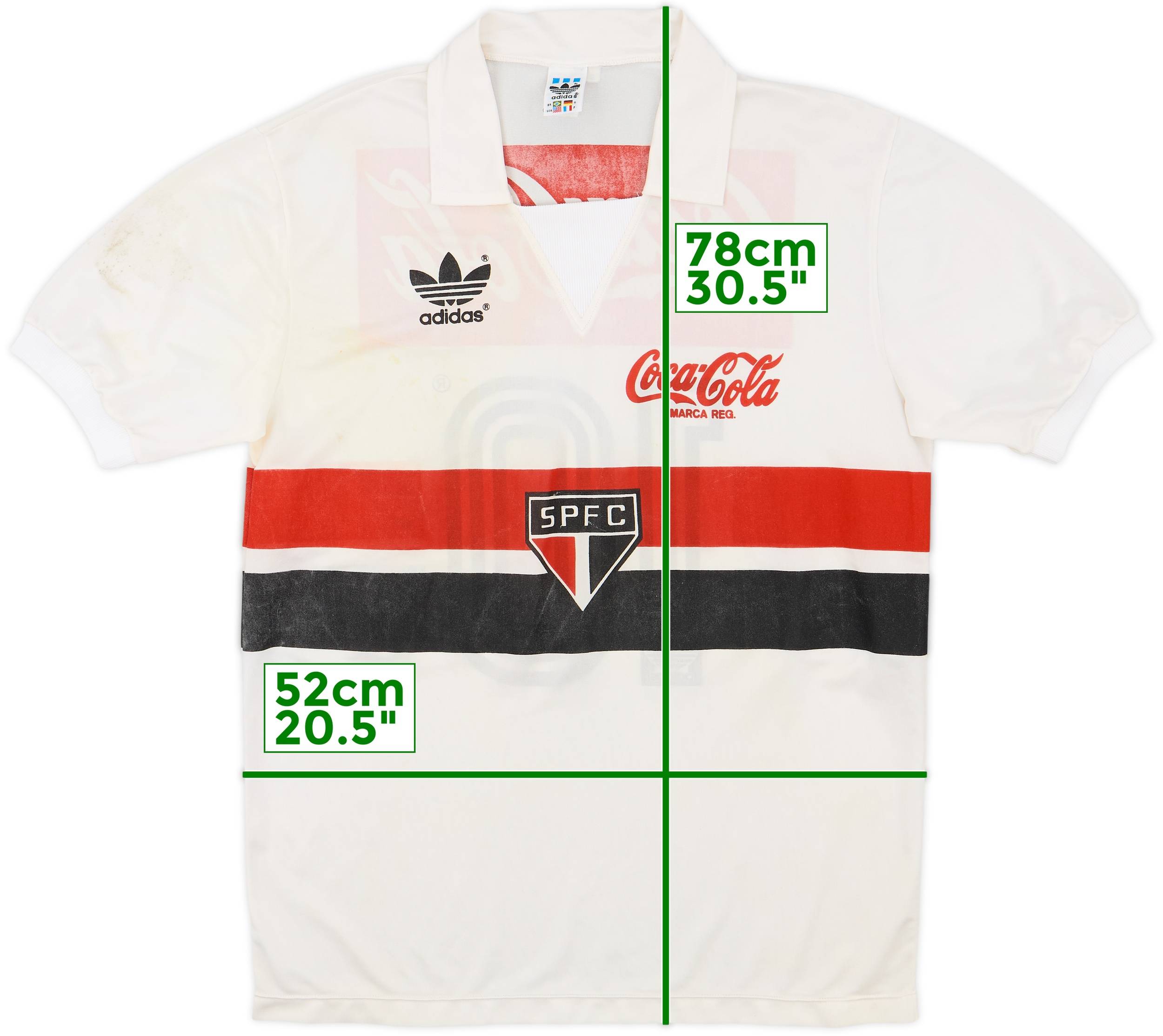 1987-88 Sao Paulo Home Shirt #10 6/10 (M)