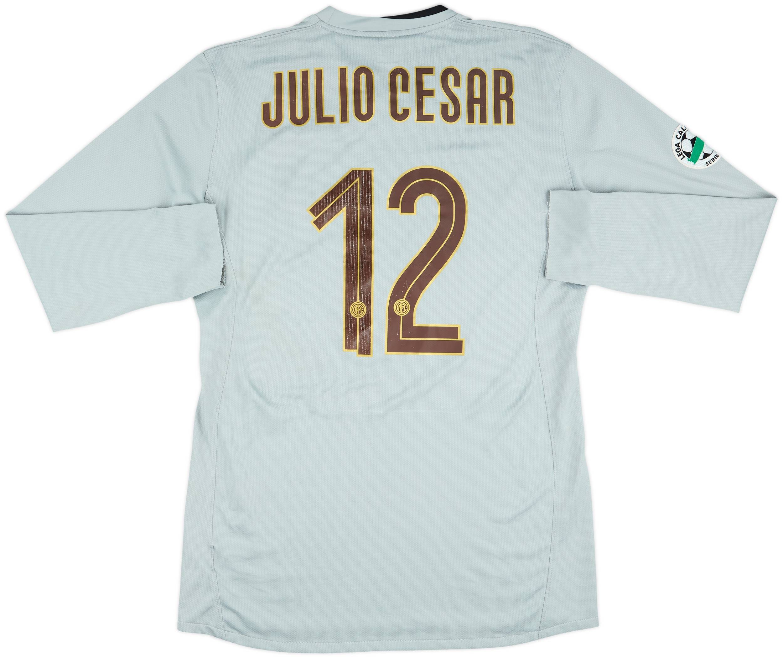 2008-09 Inter Milan Signed GK Shirt Julio Cesar #12 - 4/10 - (XL)