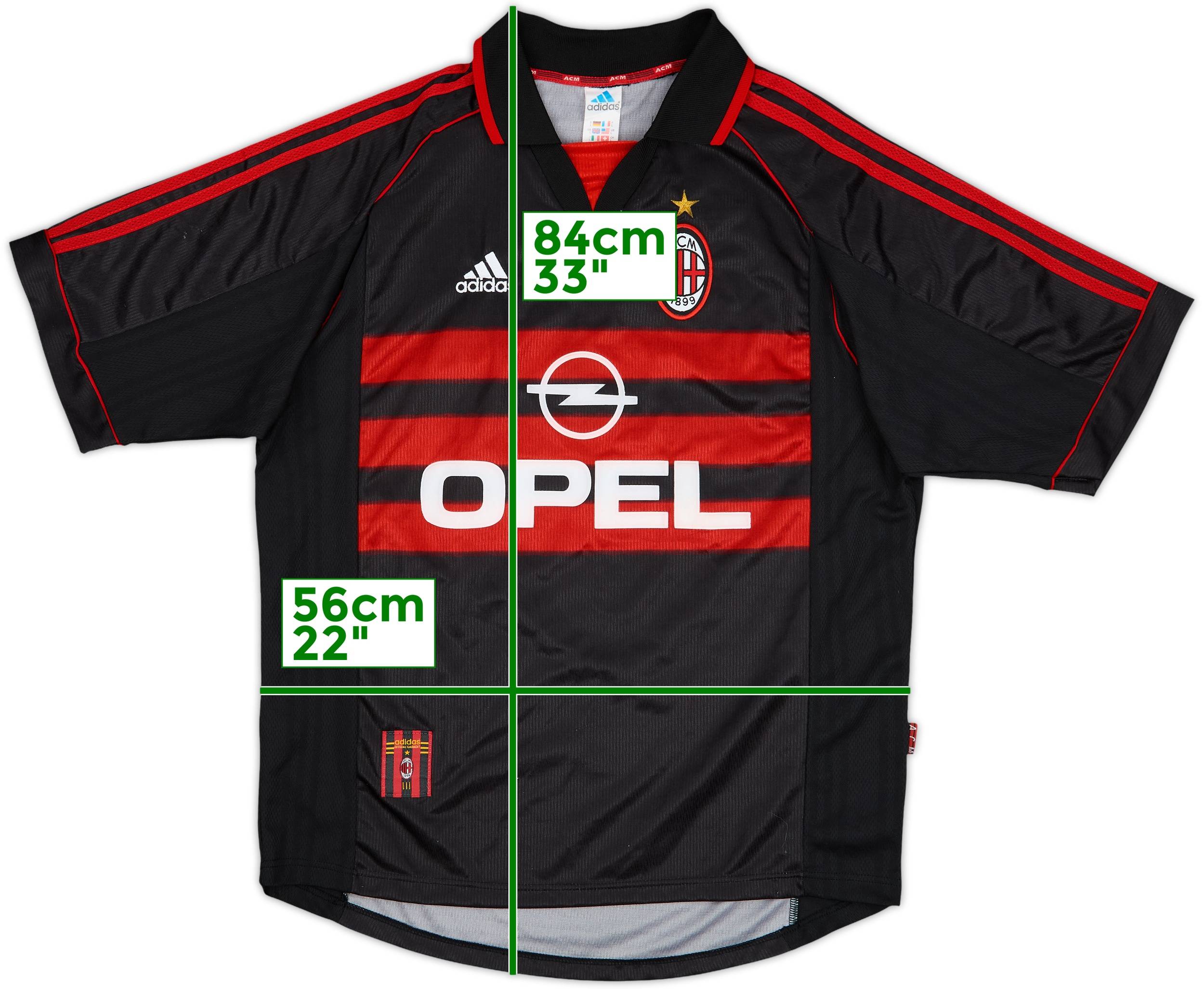 1998-99 AC Milan Third Shirt - 8/10 - (L)
