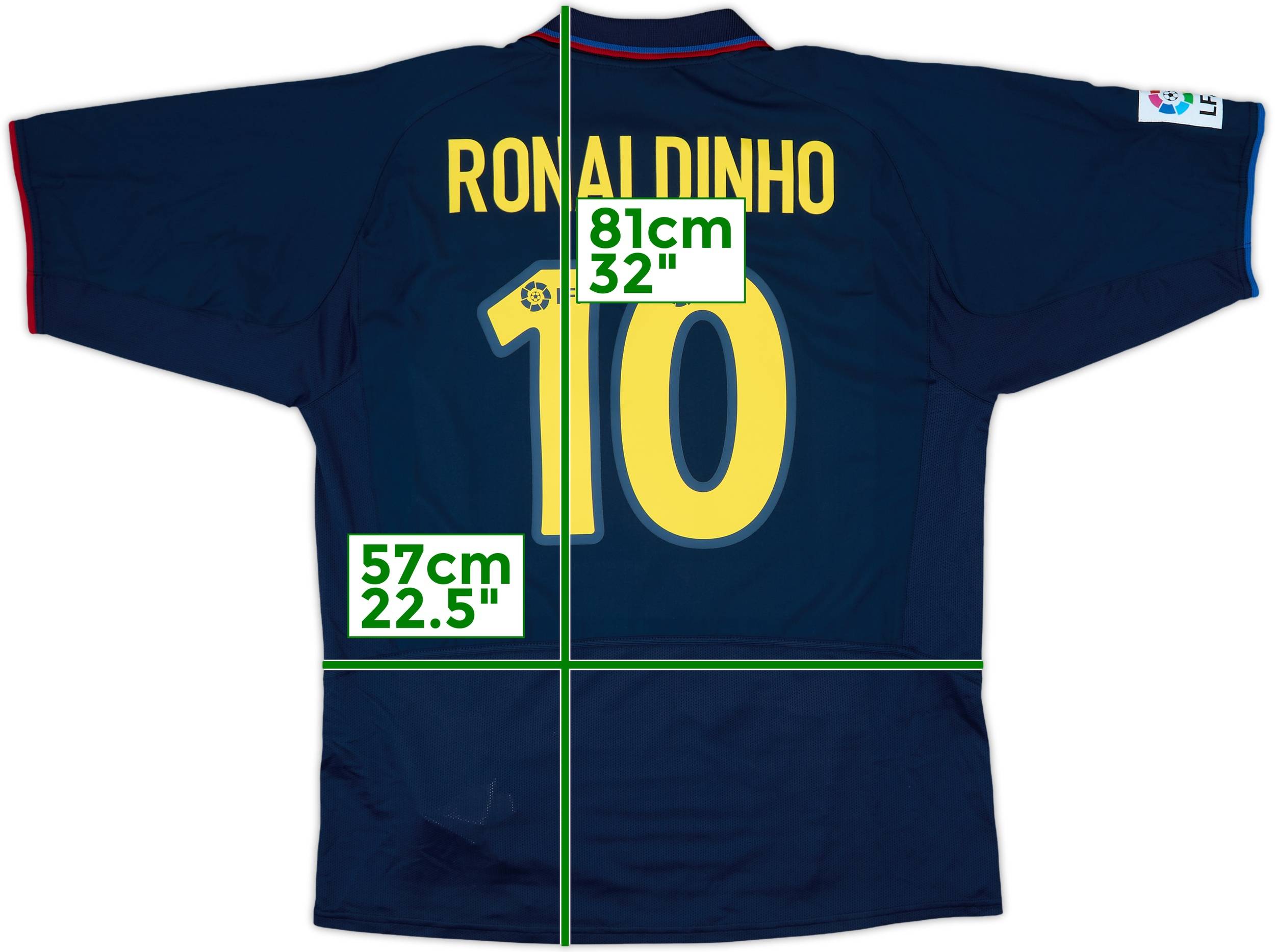 2003-04 Barcelona Third Shirt Ronaldinho #10 - 8/10 - (XL)