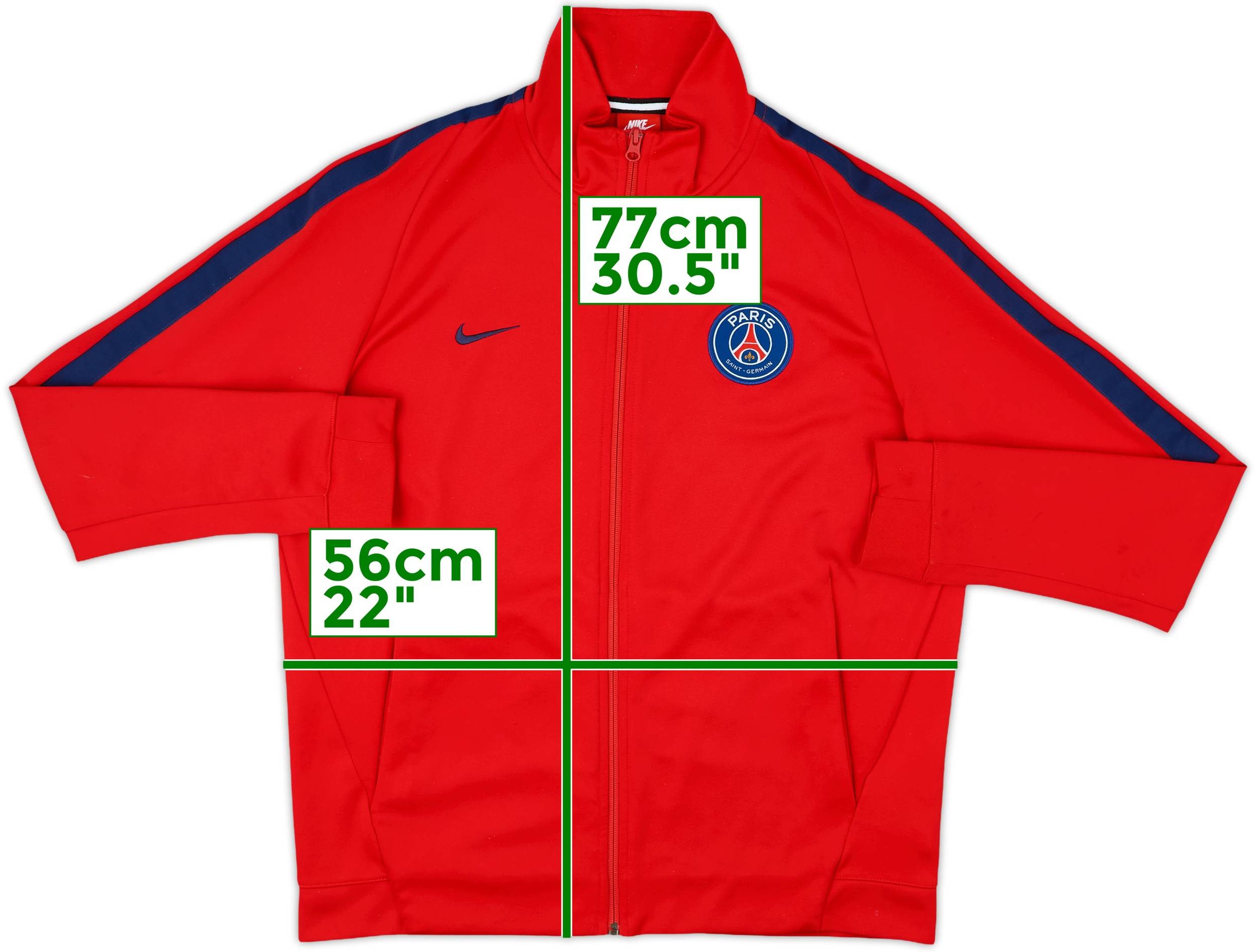 【レア】Nike Paris Saint-Germain オーセンティック 2008-09 Paris Saint-Germain Nike Track Jacket - 8/10 - (L)