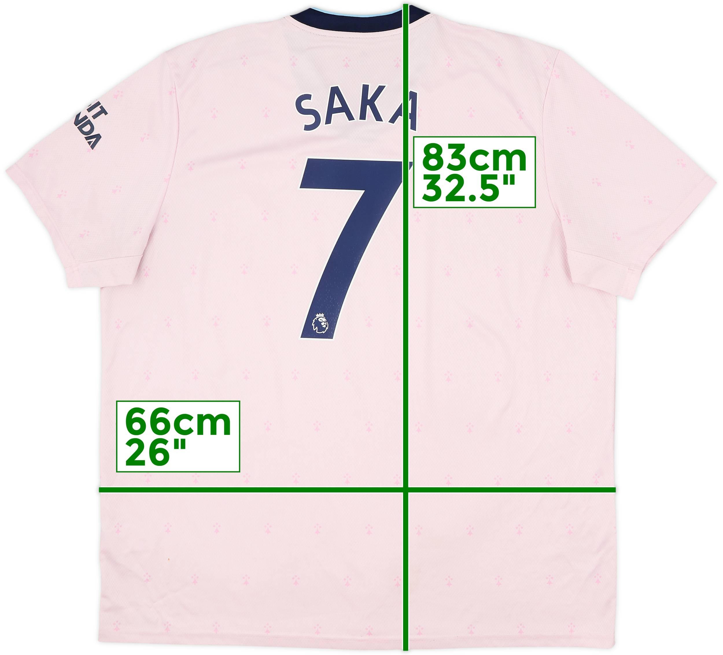 2022-23 Arsenal Third Shirt Saka #7 - 6/10 - (XXL)