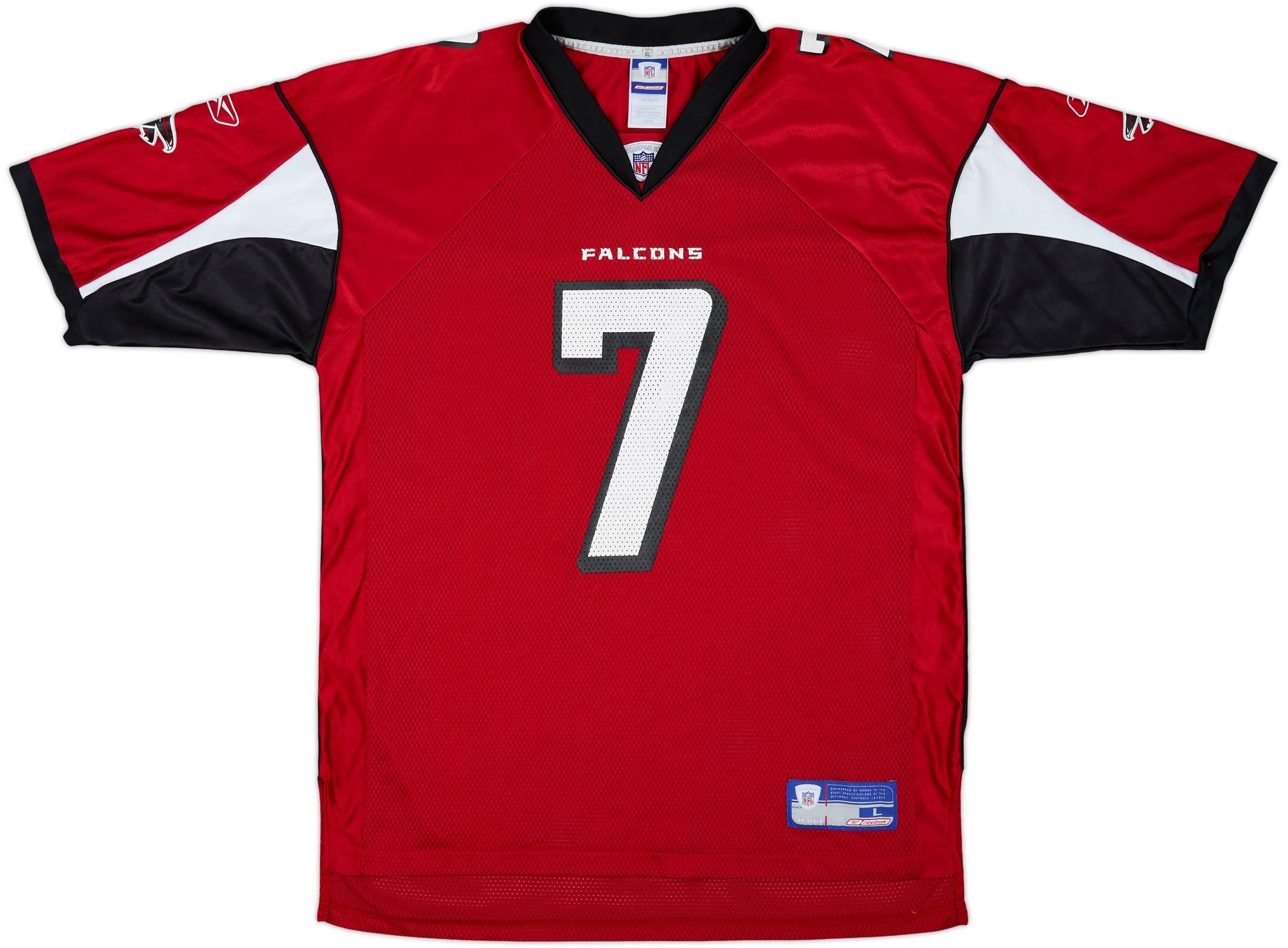 2003-04 Atlanta Falcons Vick #7 Reebok On Field Home Jersey - 9/10