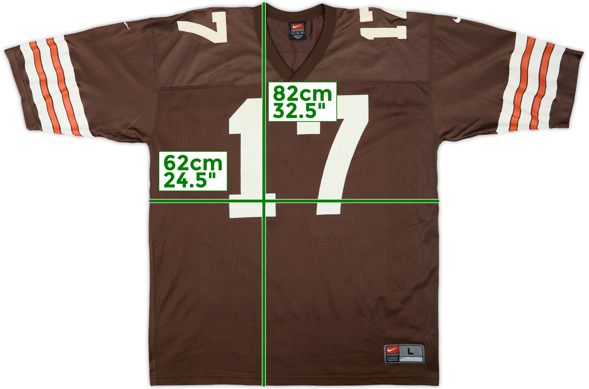 2000 Cleveland Browns Gardocki #17 Nike Home Jersey - 7/10 - (L)