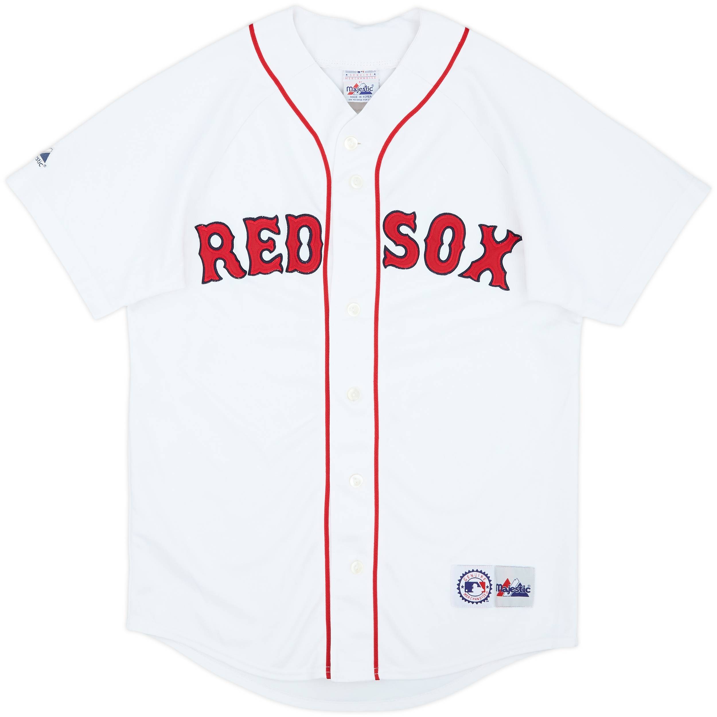2003-04 Boston Red Sox Garciaparra #5 Majestic Home Jersey - 8/10