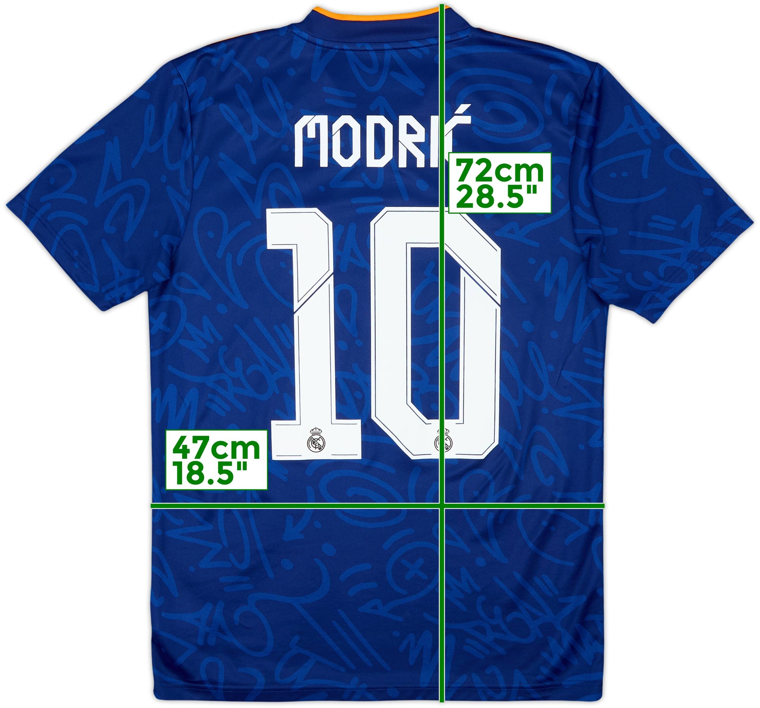 2021-22 Real Madrid Away Shirt Modric #10 - 8/10 - (S)