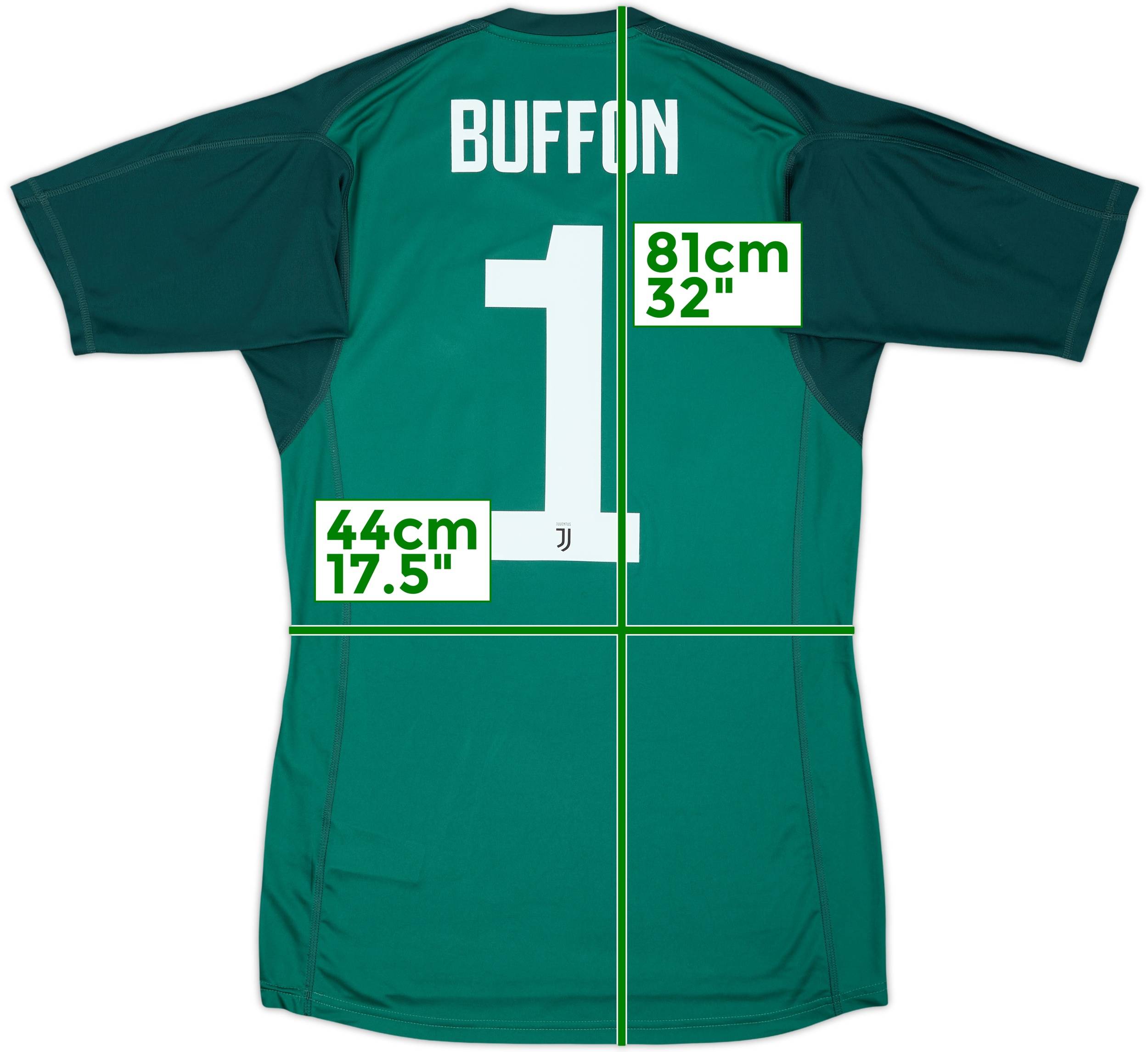 2018-19 Juventus GK S/S Shirt Buffon #1 - 7/10 - (S)