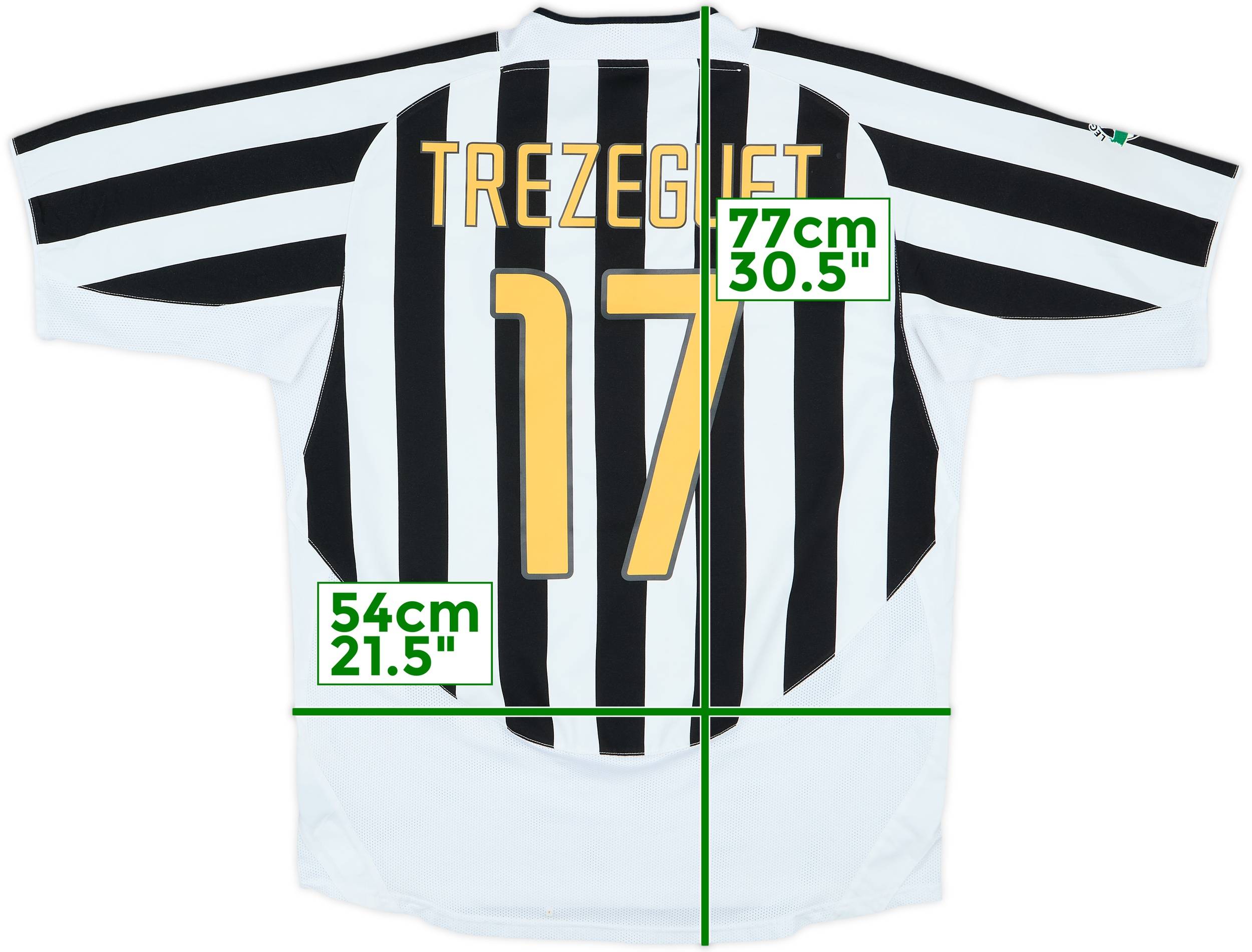 2003-04 Juventus Home Shirt Trezeguet #17 - 8/10 - (L)