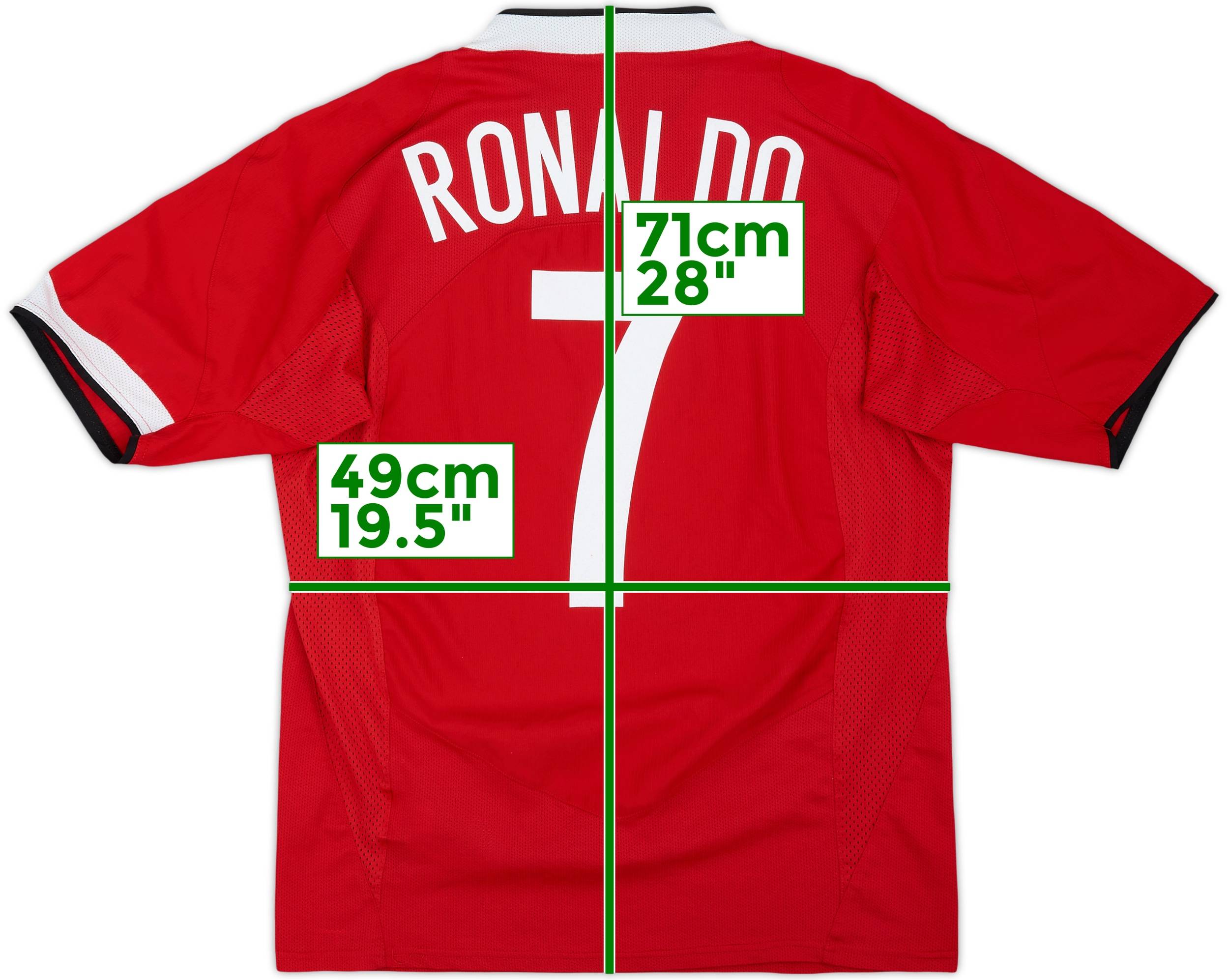 【正規品04-06 Manchester United Ronaldo #7】 2004-06 Manchester United Home Shirt Ronaldo #7 - 8/10 - (S)