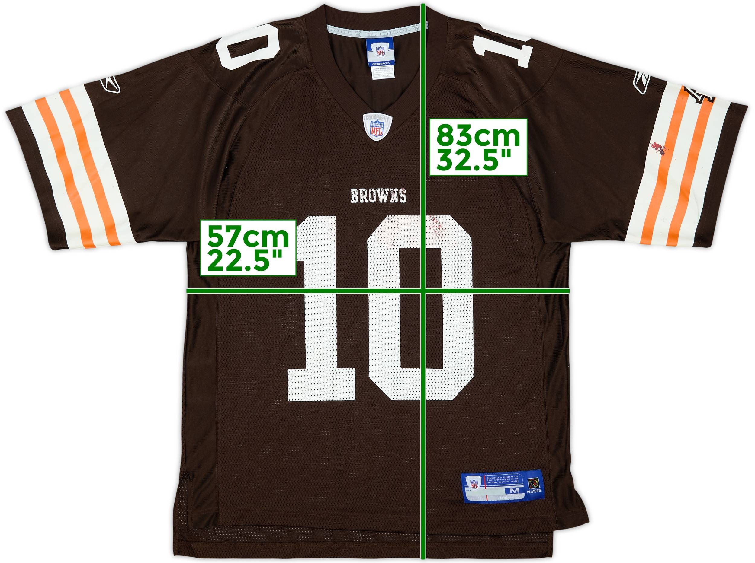 2007 Cleveland Browns Quinn #10 Reebok On Field Home Jersey - 6/10